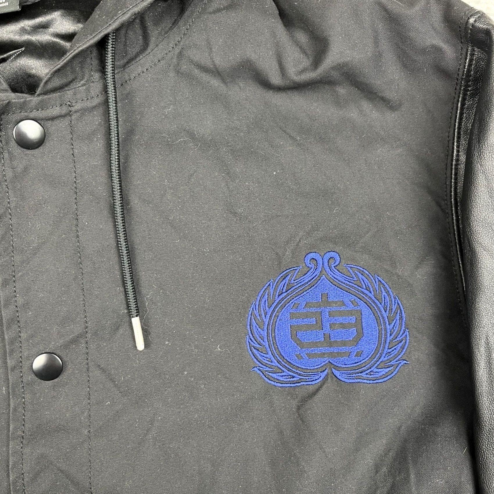 Jordan Brand VINTAGE Jordan Varsity Jacket XLT Black Chinese Year Of The Snake Air 6th Sense Size US XL / EU 56 / 4 - 3 Thumbnail