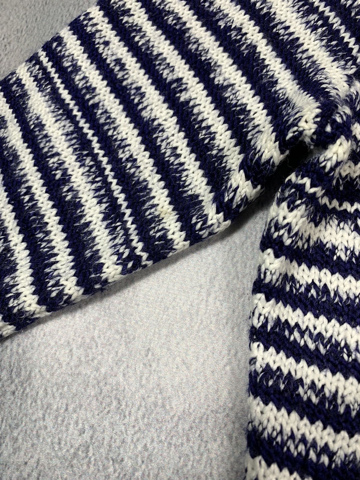 Japanese Brand × Vintage Vintage Y2KJapanese striped cardigan sweater oldmoney size M Size M / US 6-8 / IT 42-44 - 7 Thumbnail