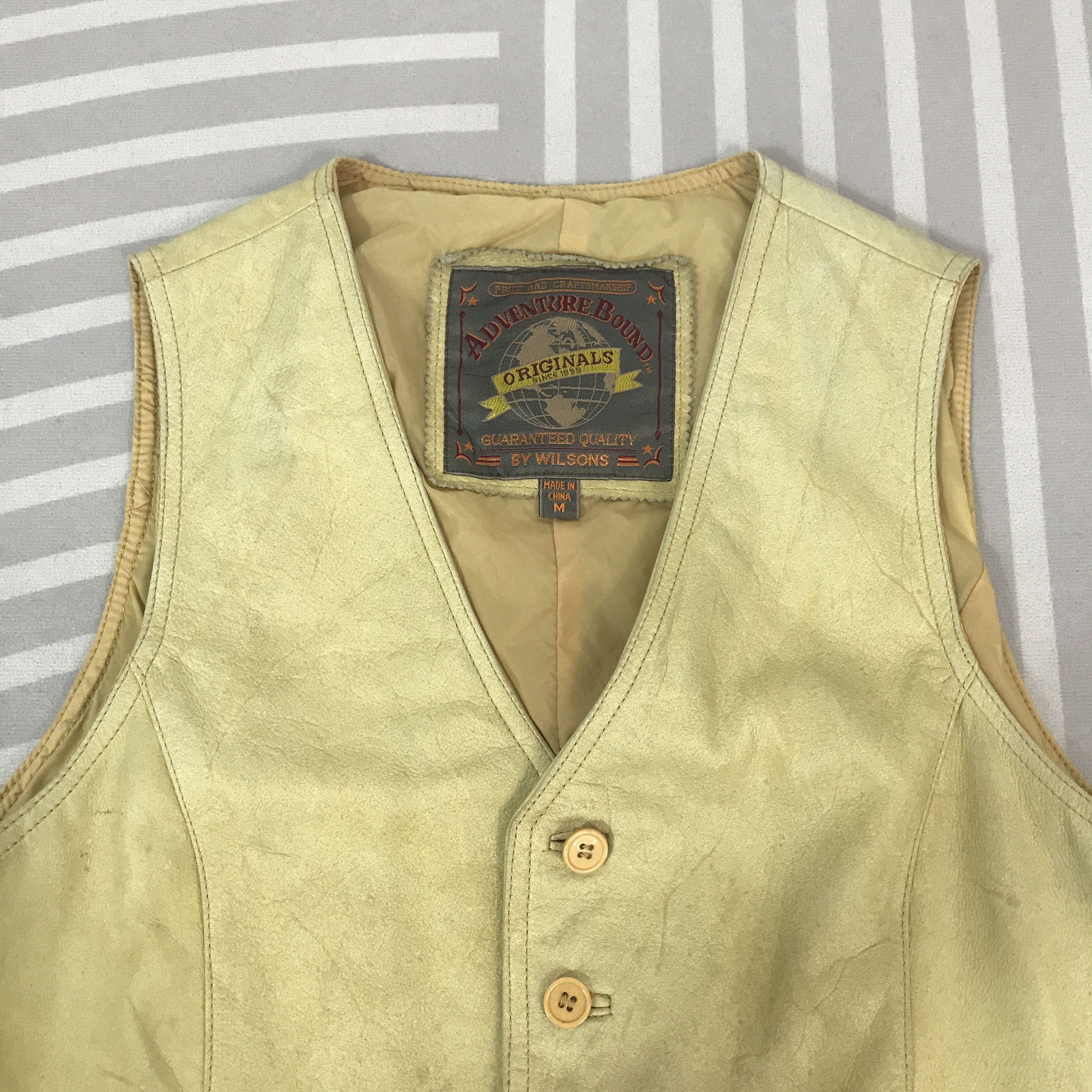 Adventure Bound Vintage Adventure Bound Wilsons Leather Vest K62B21 Size US L / EU 52-54 / 3 - 6 Thumbnail
