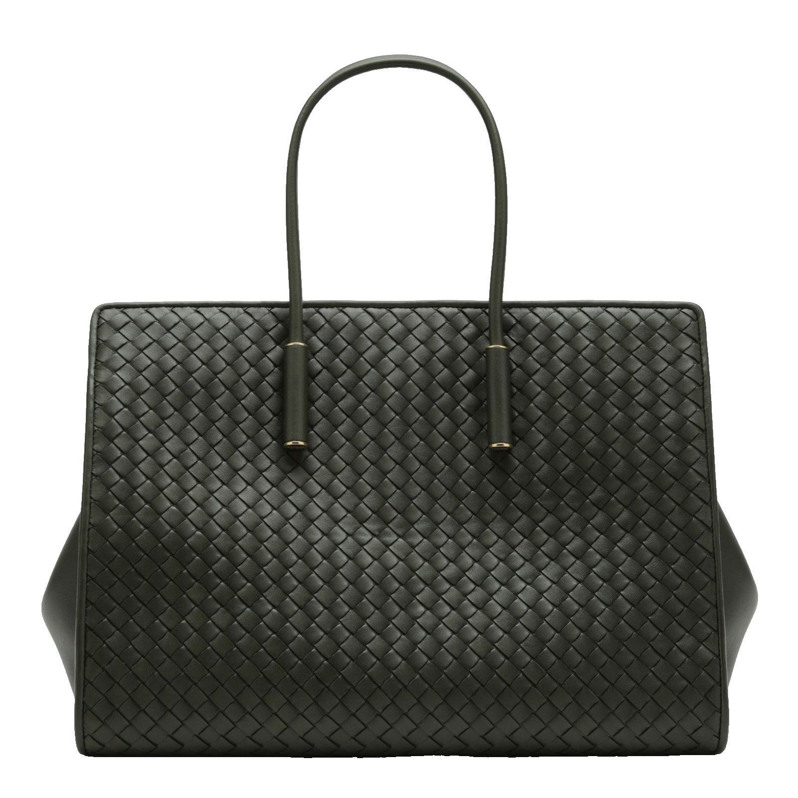 Bottega Veneta BOTTEGA VENETA Green Leather Barbara Medium Tote Bag New & A Size ONE SIZE - 1 Thumbnail