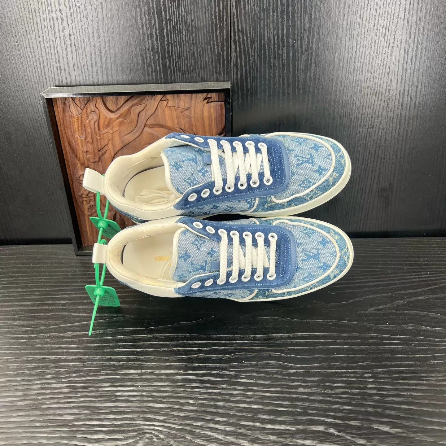 Louis Vuitton LV Boombox Denim Blue 37 Size US 6.5 / IT 36.5 - 7 Thumbnail