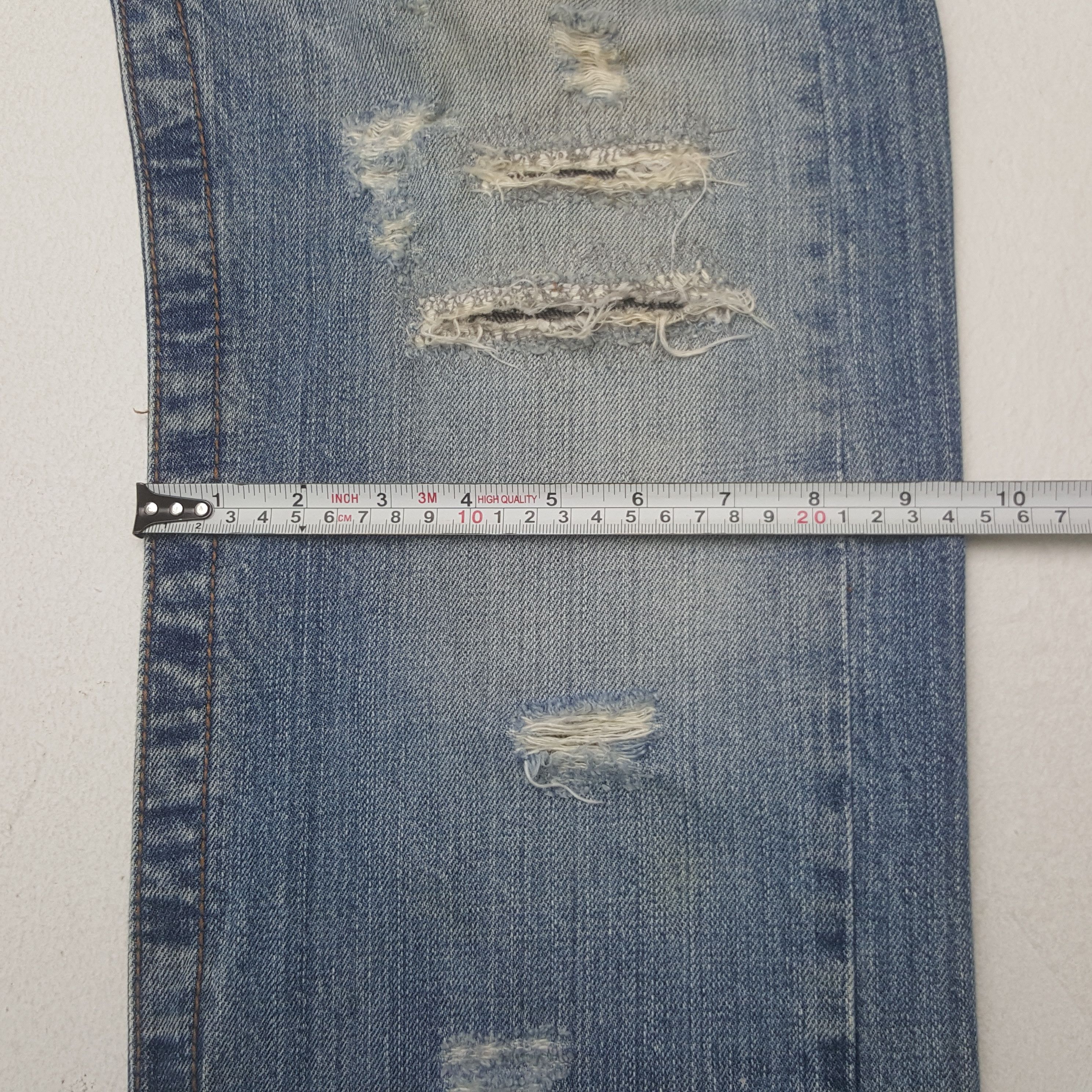 Japanese Brand × Vintage Vintage Japanese Style Distressed Denim Jeans Size US 34 / EU 50 - 10 Thumbnail