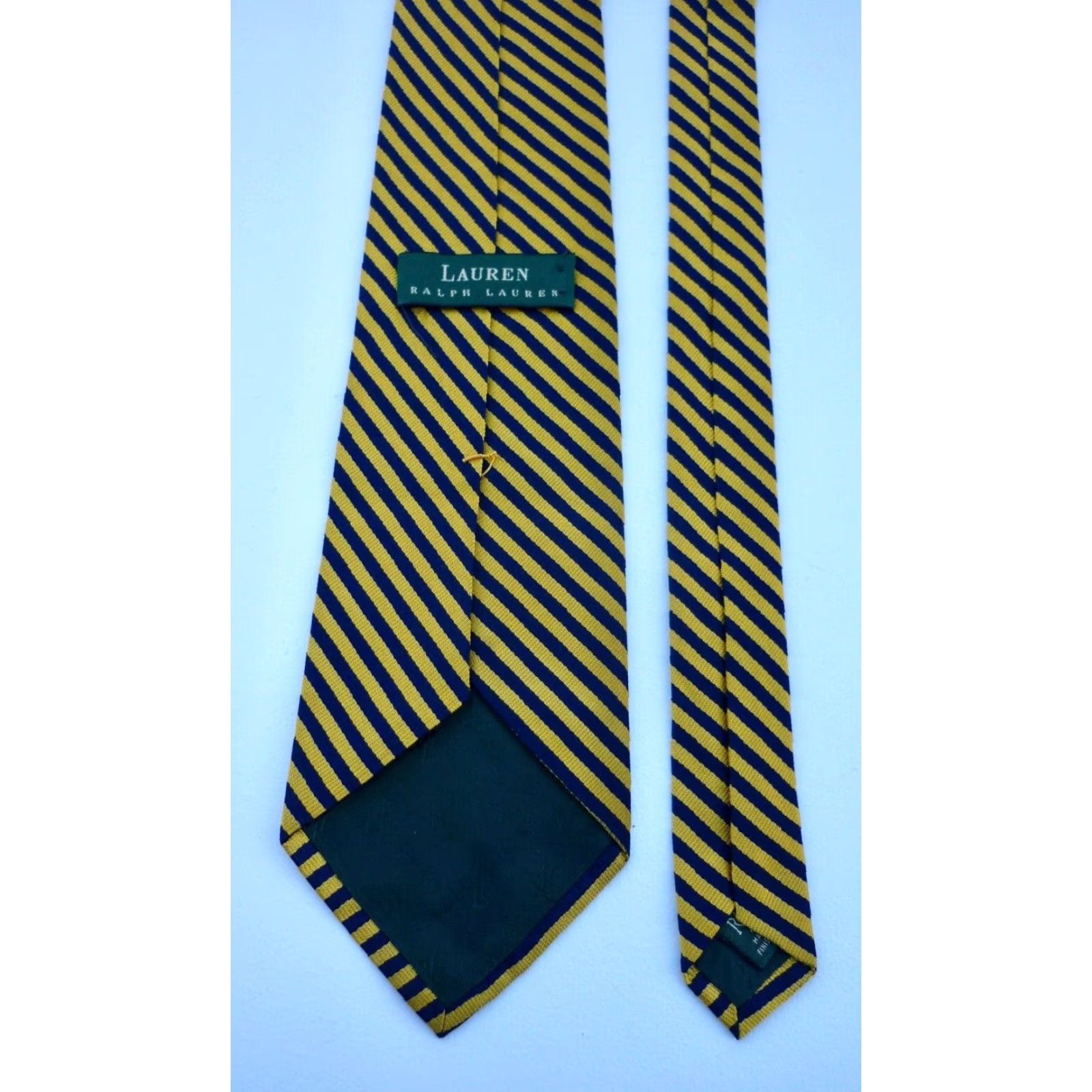 Ralph Lauren Vintage Men’s Lauren Ralph Lauren Silk Tie Stripes Made in USA Size ONE SIZE - 4 Thumbnail