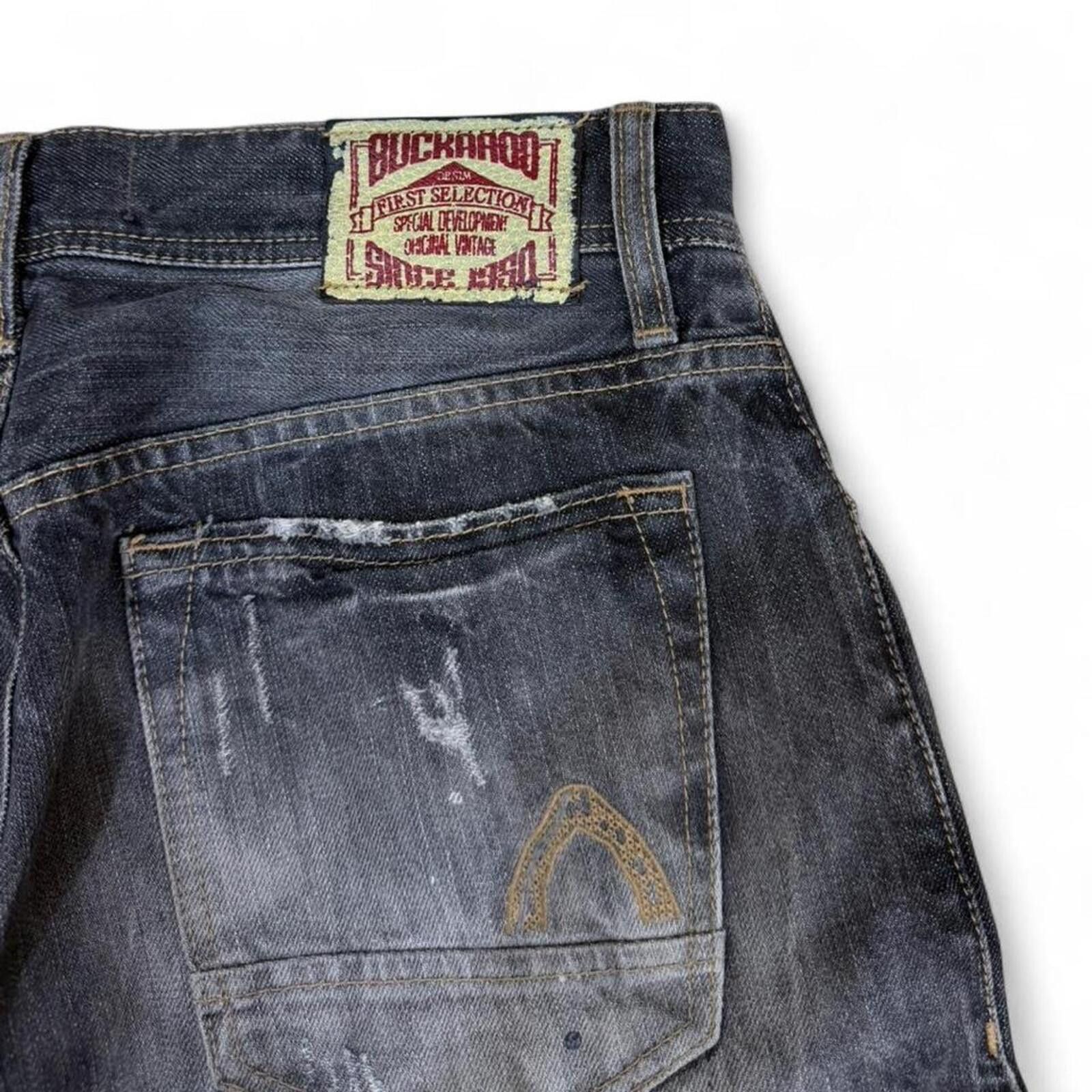 True Religion Buckaroo ripped look dirty shade denim jeans Size US 32 / EU 48 - 5 Thumbnail