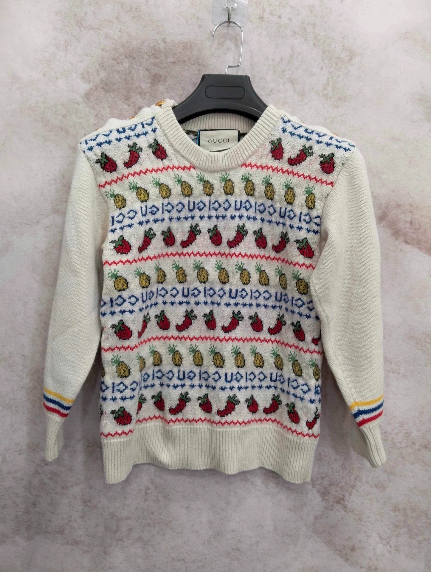 Gucci Gucci Fruit Collection Pullover Sweater S Size S / US 4 / IT 40 - 1 Thumbnail