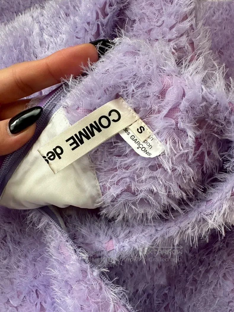 Comme des Garcons Comme Des Garcons Lavender plush sleeveless dress Size S / US 4 / IT 40 - 7 Thumbnail