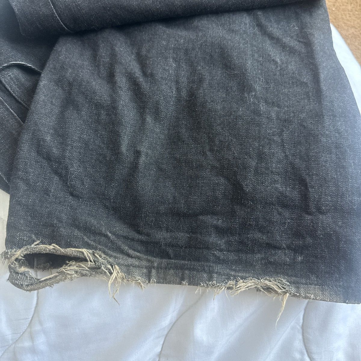 No Faith Studios No faith studio Raw wide leg selvedge denim Size US 33 - 4 Thumbnail