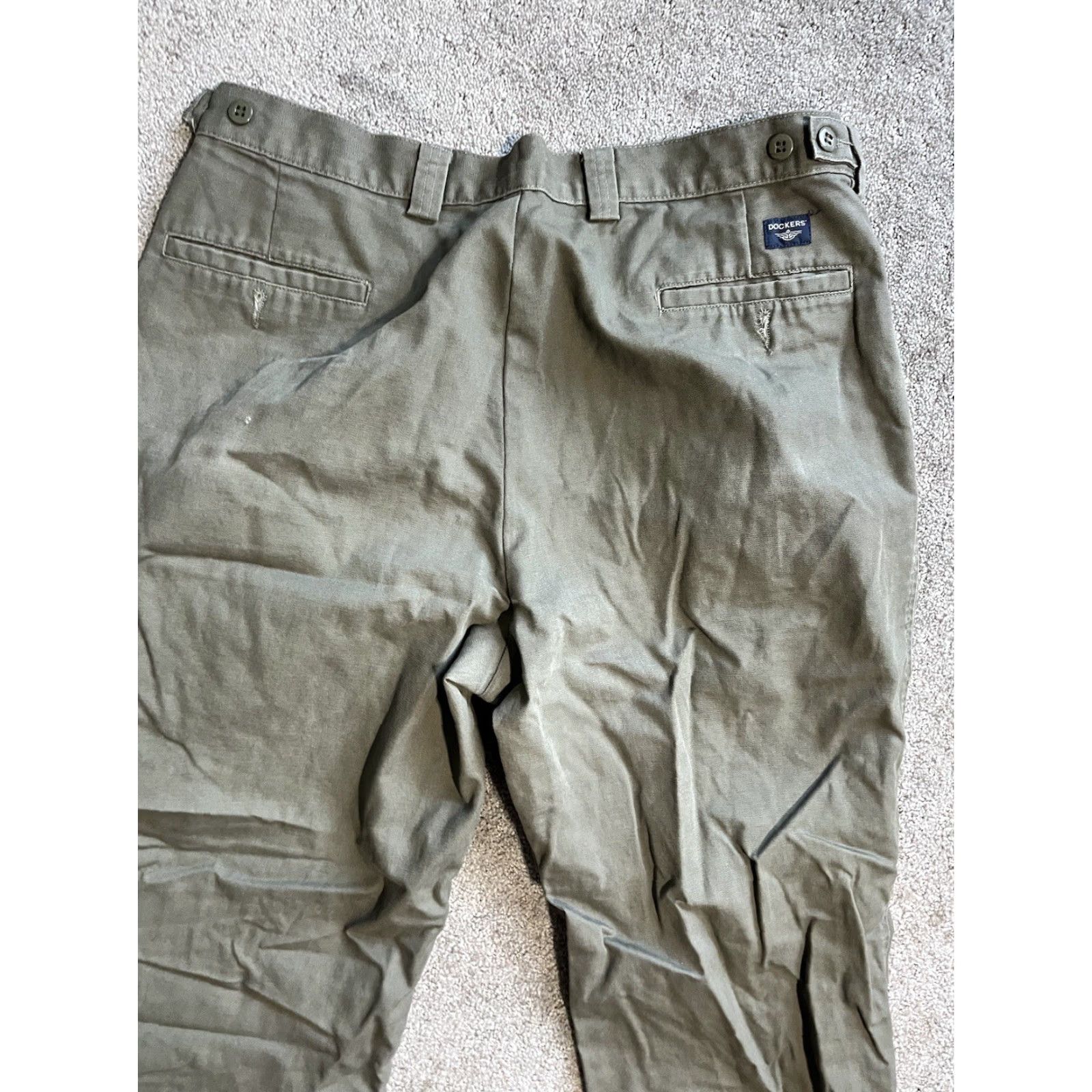 Dockers DOCKERS Classic Fit Chinos Pants 38x30 Green Khaki Mens Size US 38 / EU 54 - 2 Thumbnail