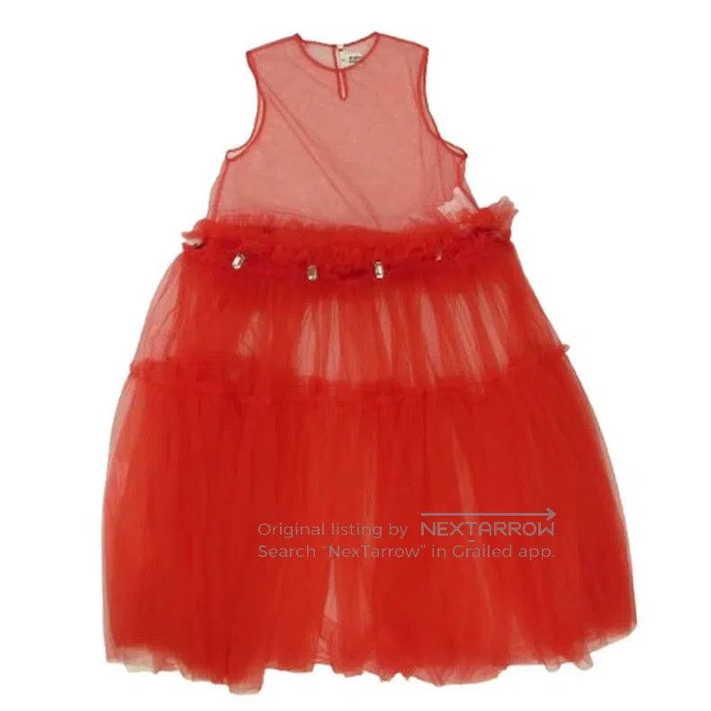 Comme des Garcons Comme Des Garcons Red vintage tulle dress Size XS / US 0-2 / IT 36-38 - 1 Thumbnail