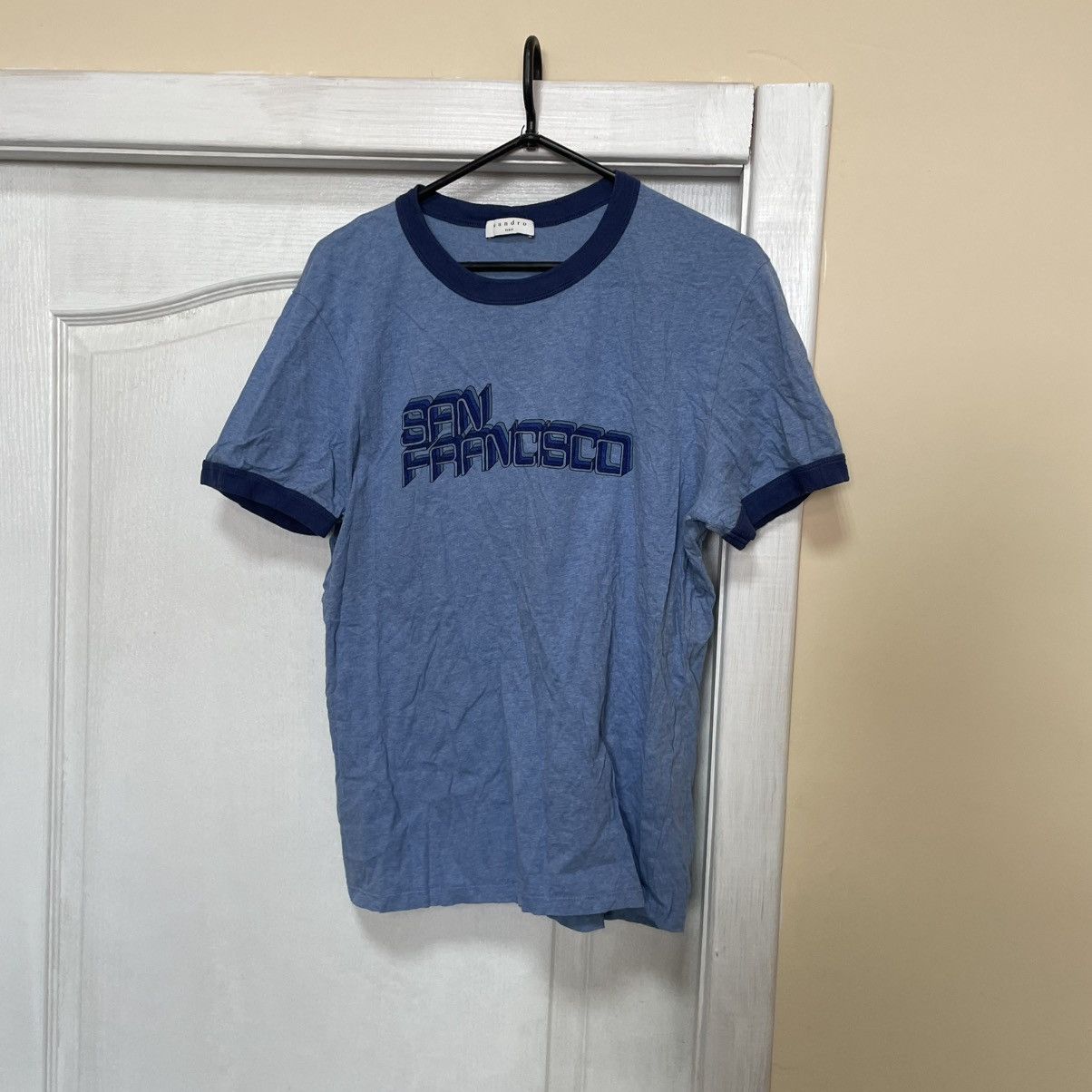 Designer × Sandro Sandro Shirt tee San Fransisco blue old money luxury Size US L / EU 52-54 / 3 - 1 Thumbnail