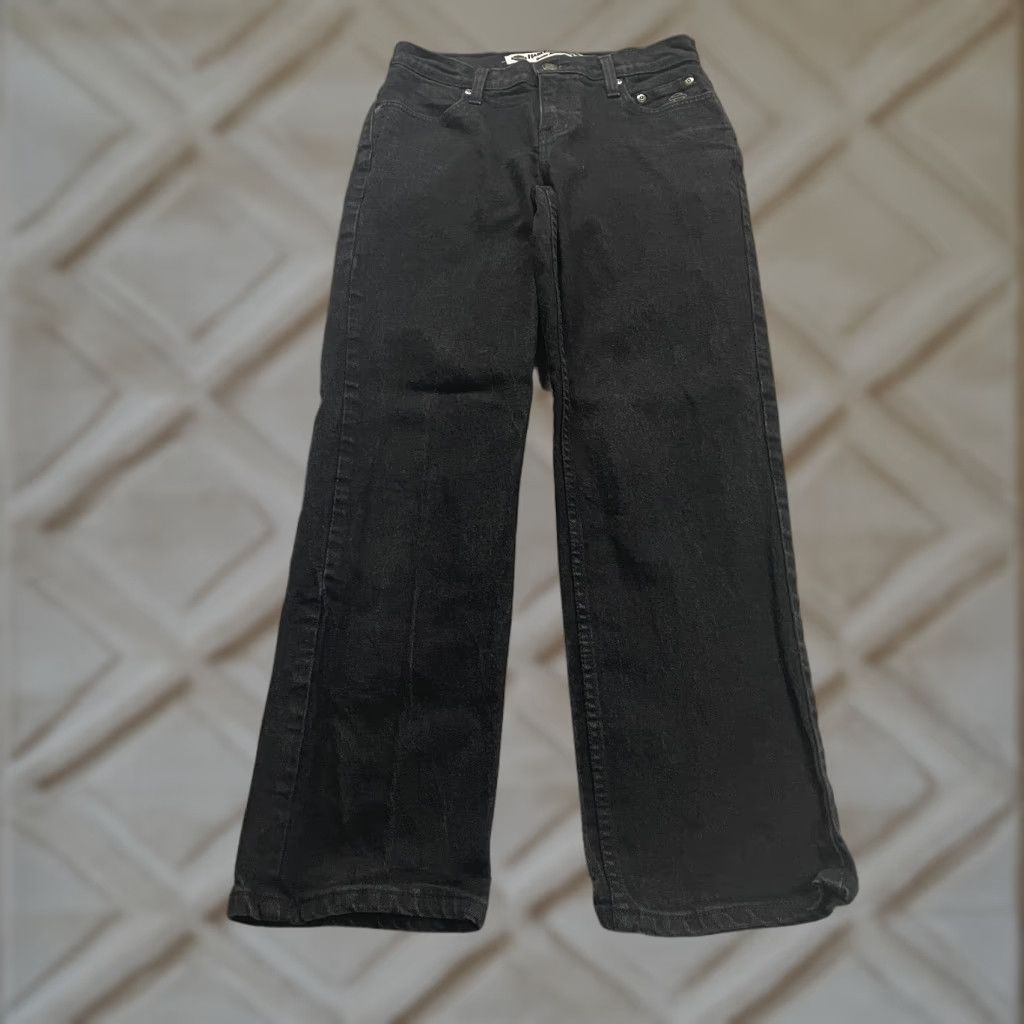 Harley Davidson Harley-Davidson Jeans Denim Straight 4P Women Black 28x28 Vintage? No Size 27" / US 4 / IT 40 - 1 Thumbnail