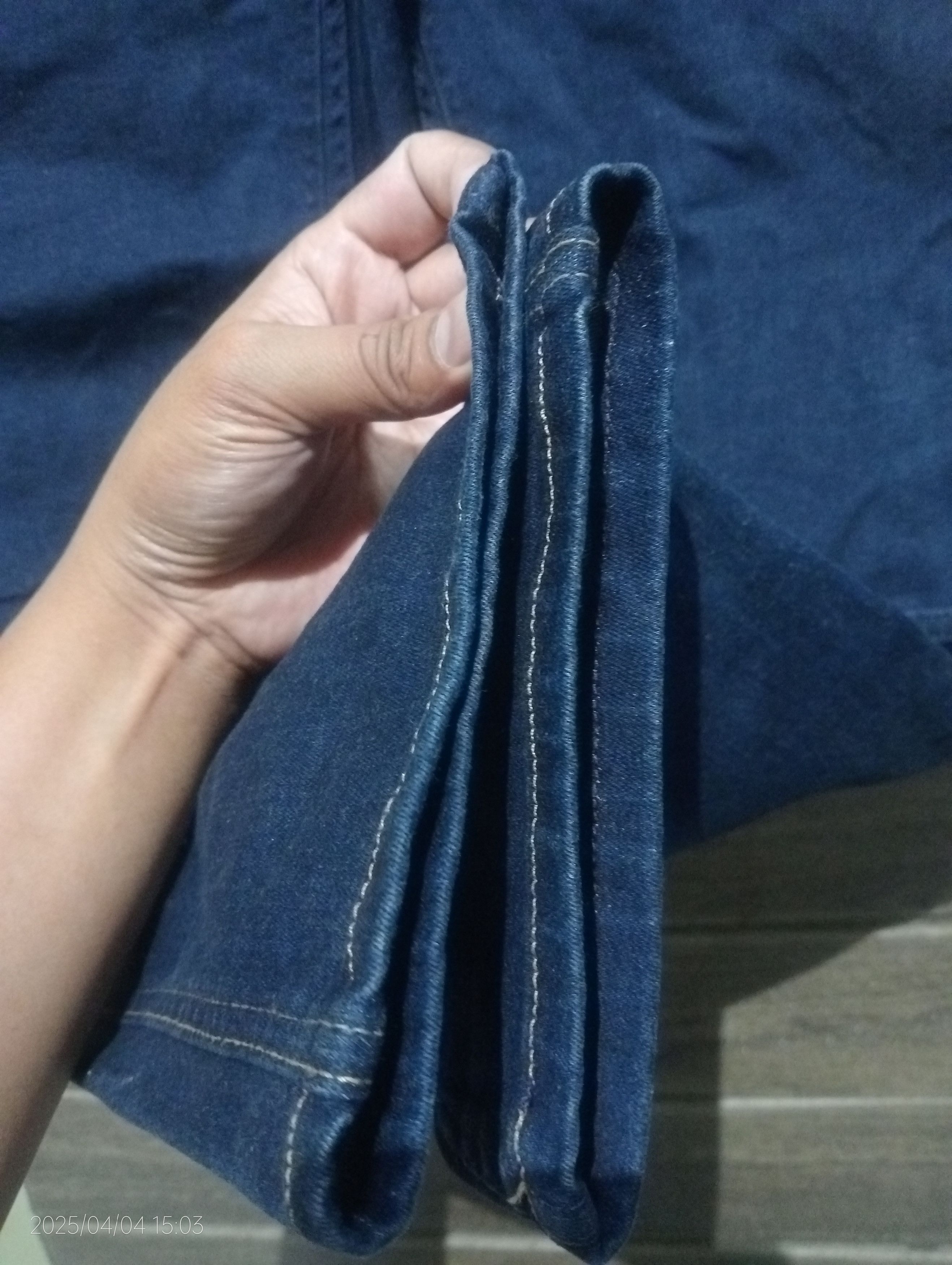 Japanese Brand Vtg Dovetail Workwear Stretch Thermal Double Knee Denim Size US 40 / EU 56 - 11 Thumbnail