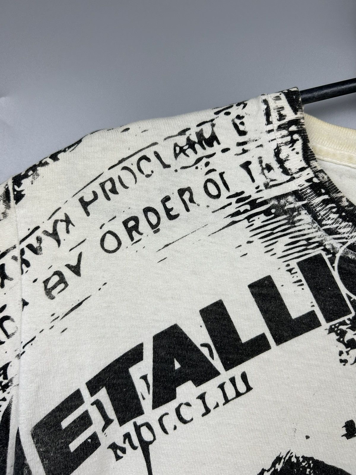 Band Tees × Vintage Vintage Metallica Crow All Over Print T shirt Size US M / EU 48-50 / 2 - 7 Thumbnail