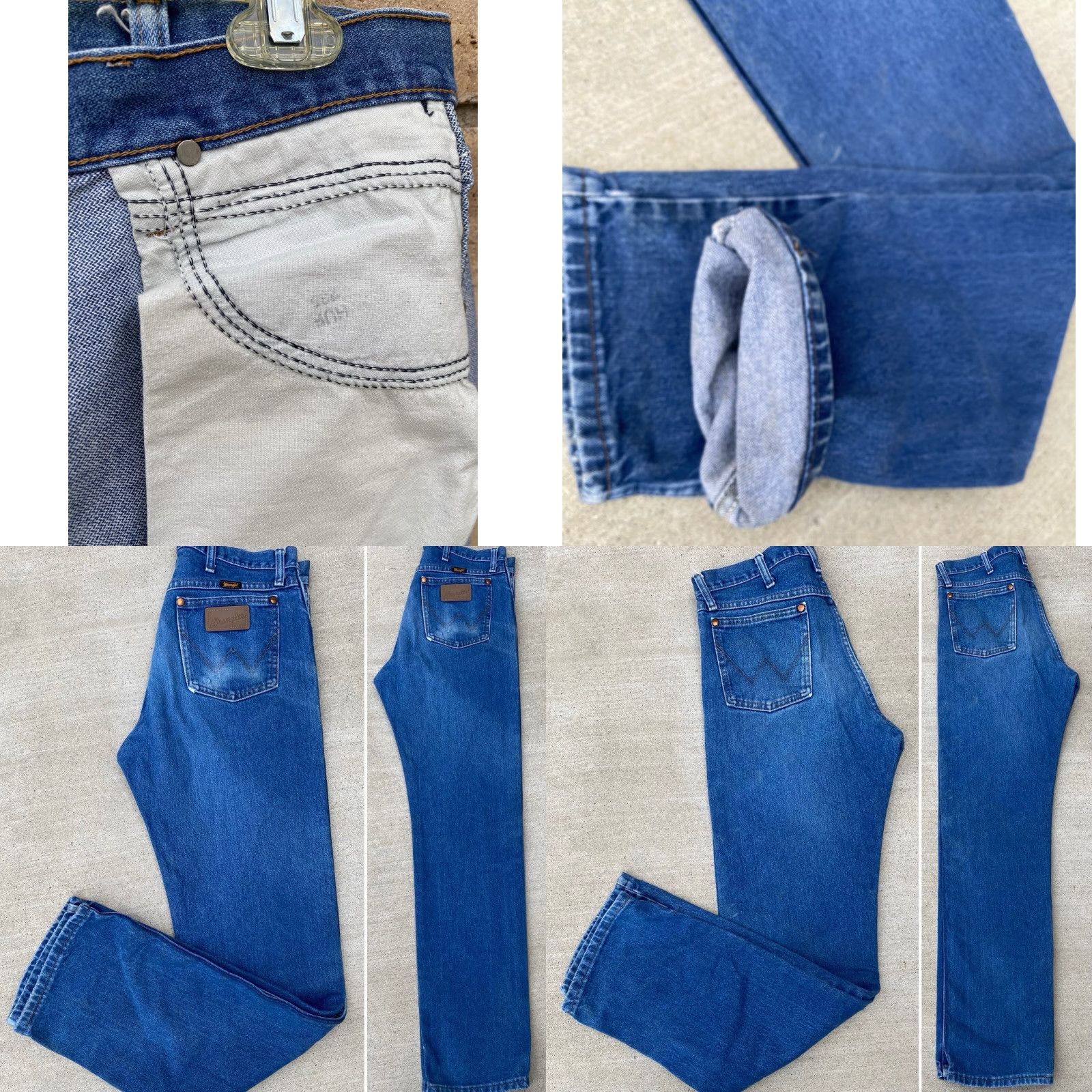 Wrangler Wrangler Jeans 13MWZ Cotton Size 32 x 34 Inseam 33 Blue Cowboy 5-Pocket Denim Wrangler Men Regular Vintage Style See Pics Size US 32 / EU 48 - 8 Thumbnail