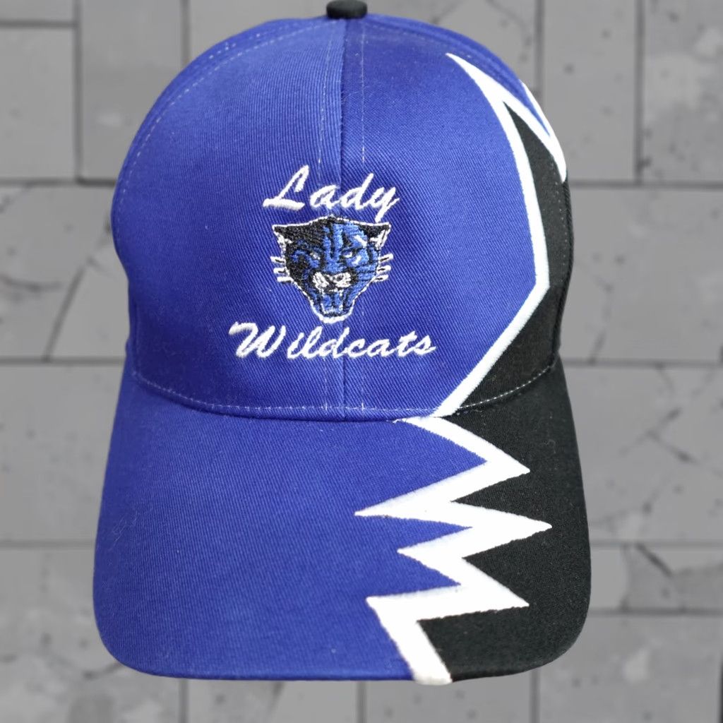 Starter VINTAGE Lady Wildcats Baseball Hat Blue Strapback Embroidered Adjustable Unisex Adults Starter Cap Size ONE SIZE - 1 Thumbnail
