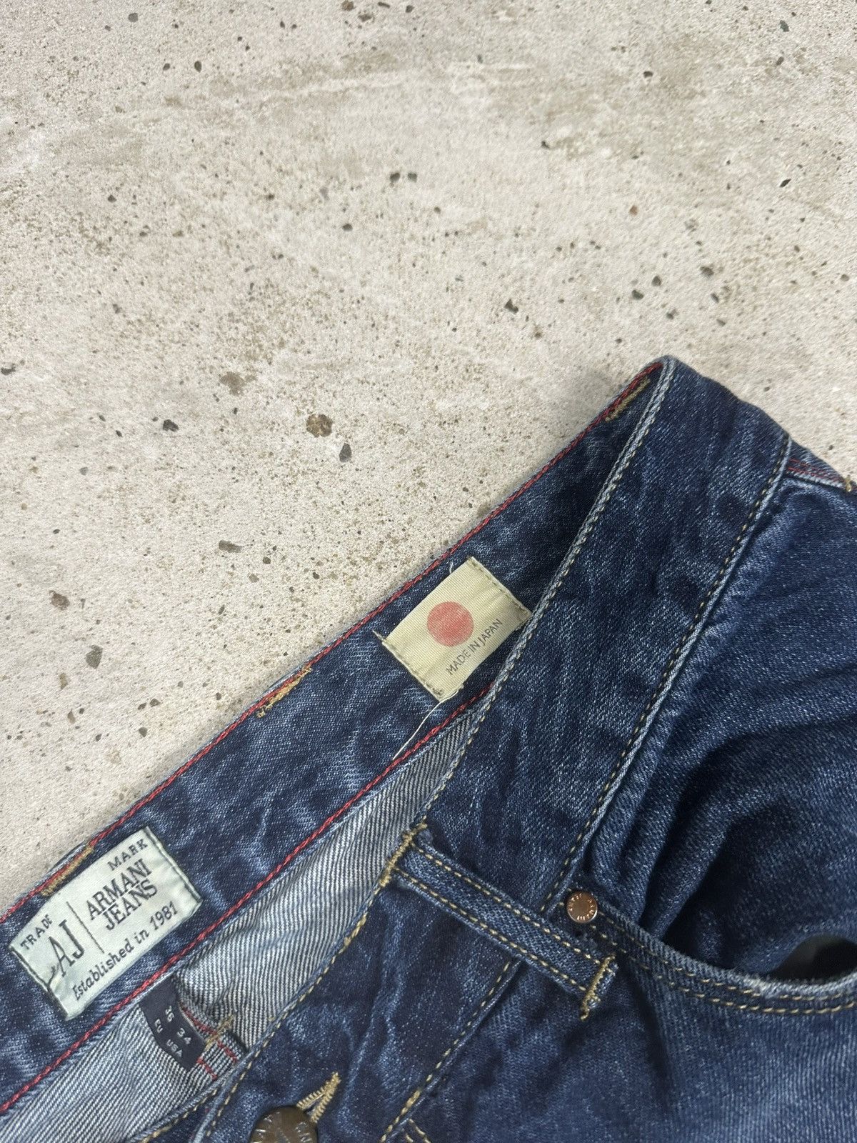 Giorgio Armani Vintage 2000s Armani Jeans Japan Selvedge Denim Pants Size US 34 / EU 50 - 14 Thumbnail
