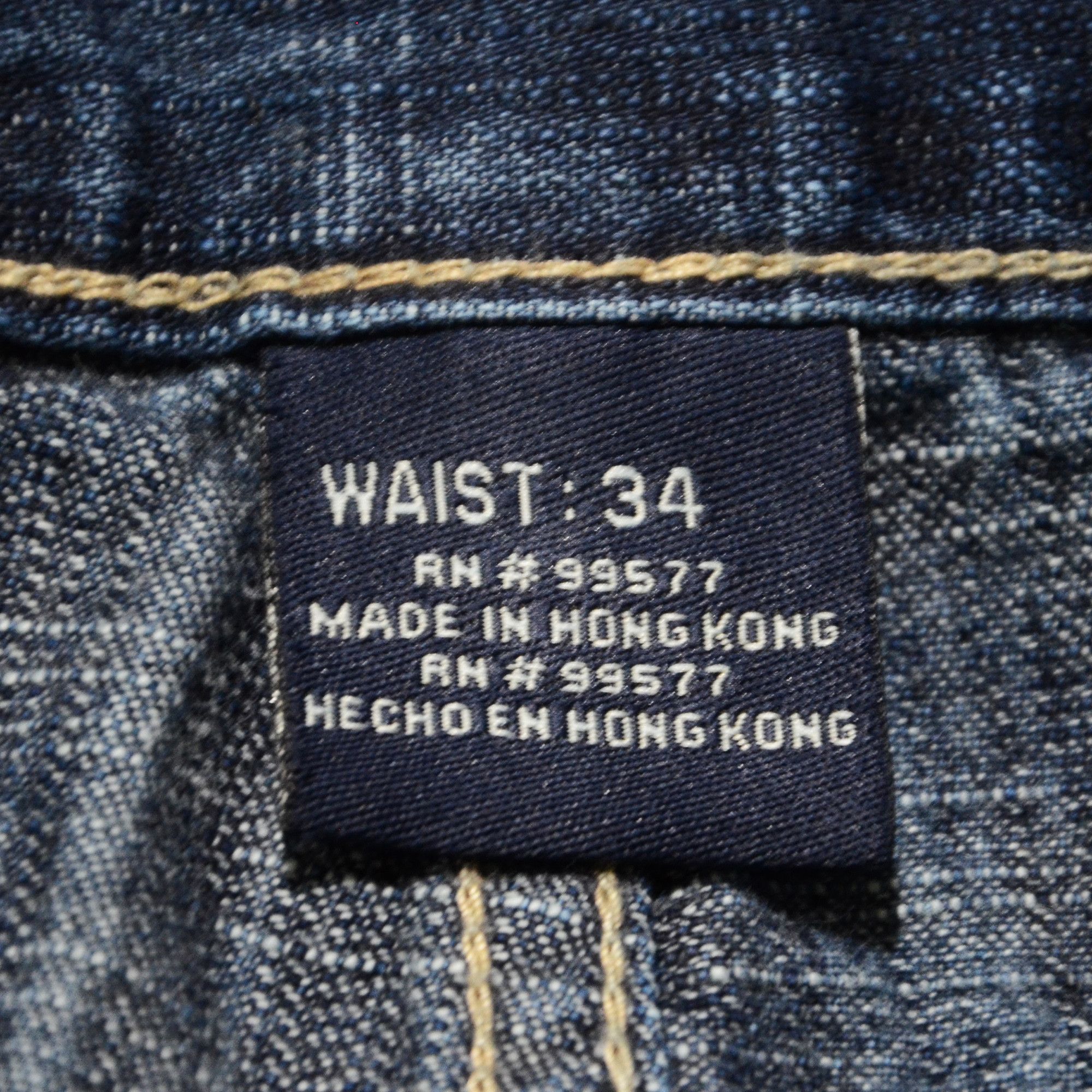 Phat Farm [Mark Stain] Phat Farm Denim Shorts 90s Hiphop Streetwear Size US 34 / EU 50 - 7 Thumbnail
