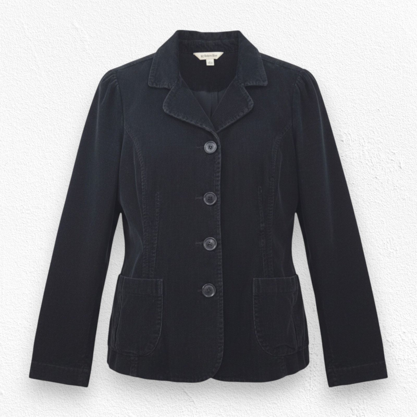 St. Johns Bay Y2K Black Corduroy Front Button Classic Jacket Size Large Size L / US 10 / IT 46 - 1 Thumbnail
