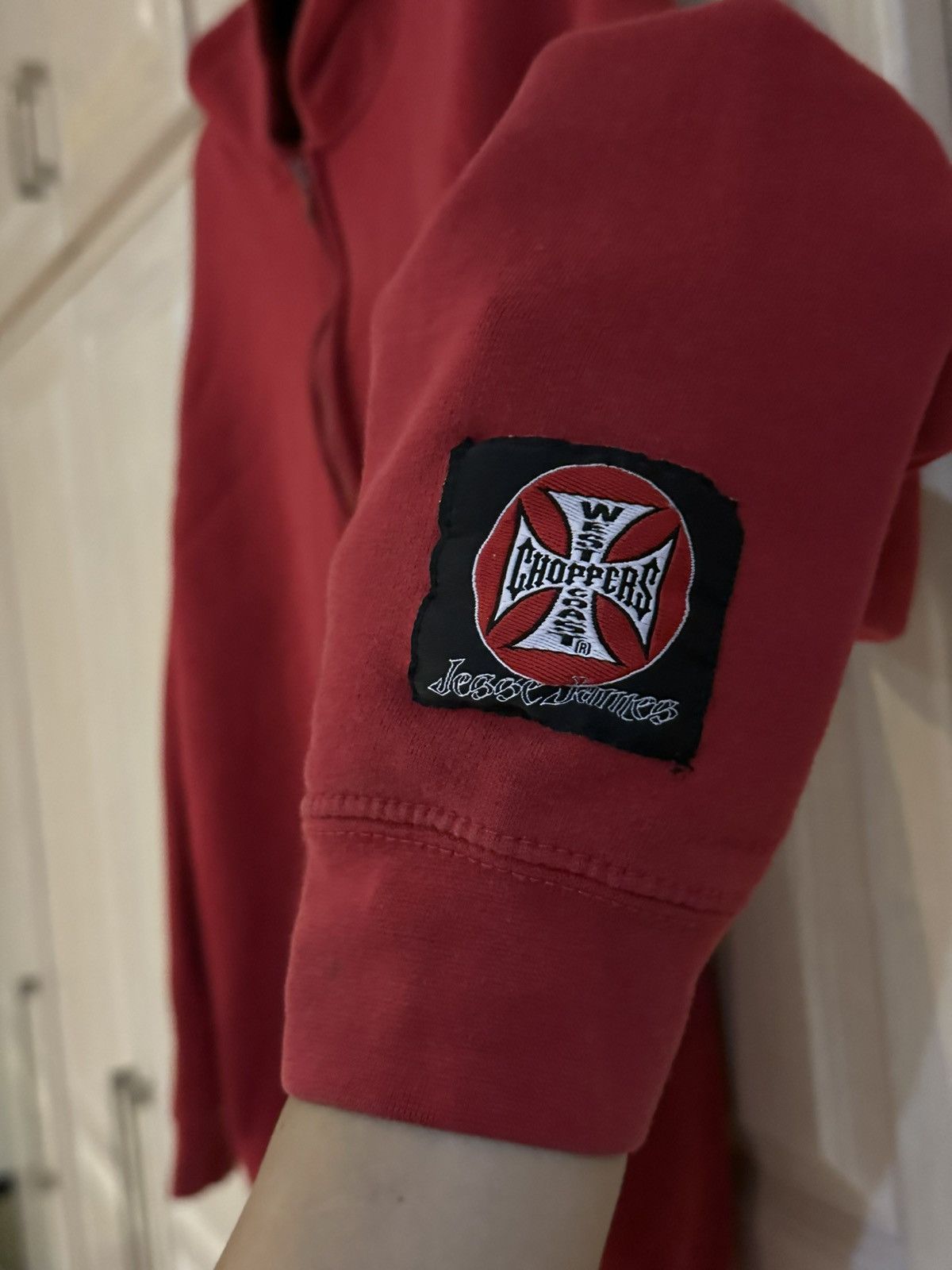 West Coast Choppers West coast choppers jesse james zip up red hoodie Size US L / EU 52-54 / 3 - 4 Thumbnail