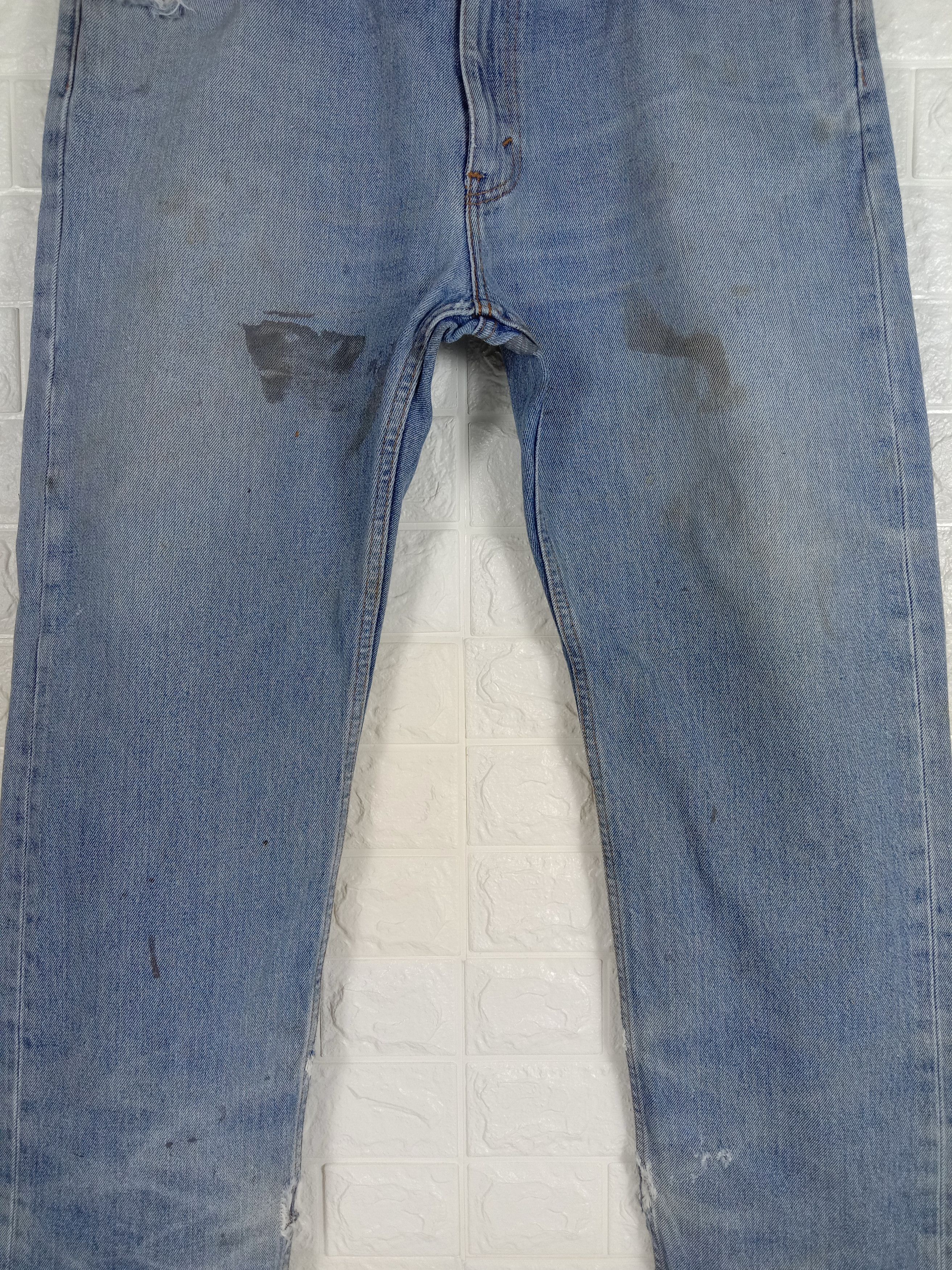 Levi's Vintage Levi's 505 Jeans Blue Wash Distressed Denim Size US 38 / EU 54 - 3 Thumbnail