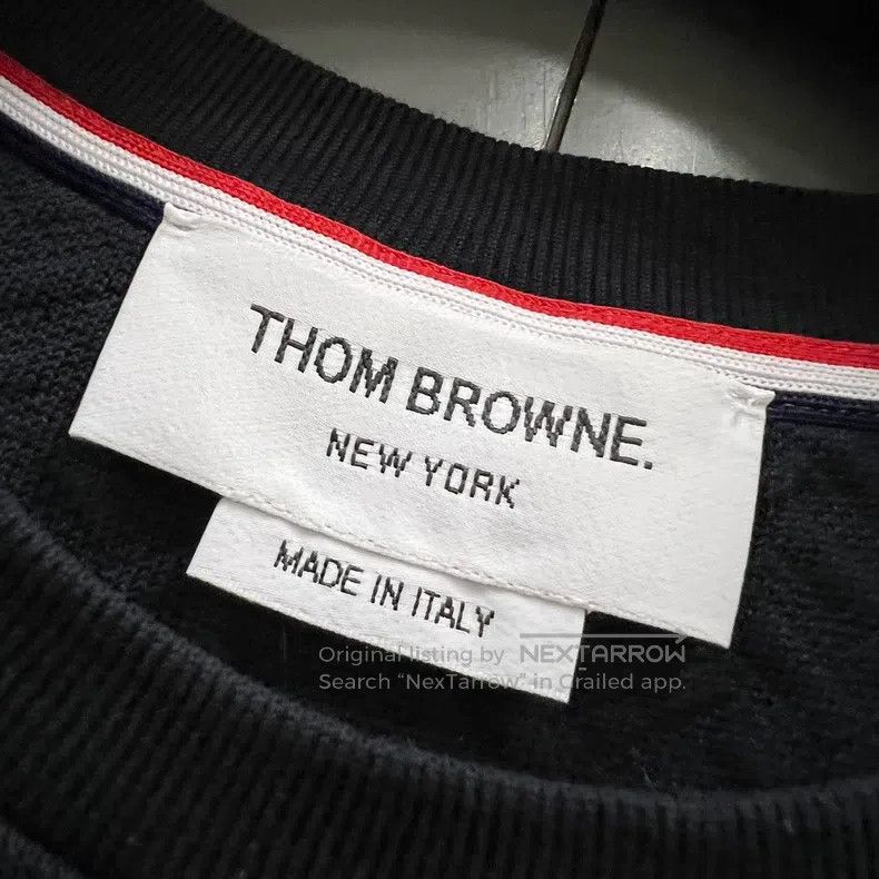 Thom Browne Thom Browne Striped Edged Logo Sweatshirt Size US XS / EU 42 / 0 - 3 Thumbnail