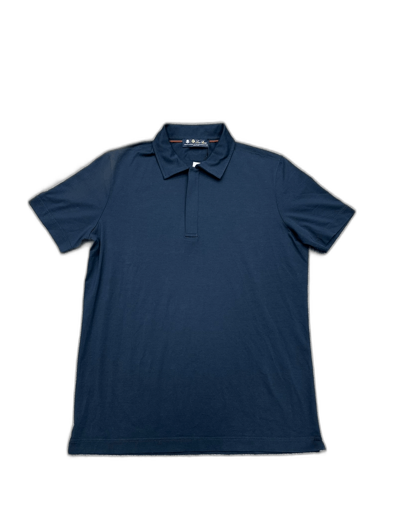 Loro Piana Loro Piana Blue Short Sleeve Polo Size US XS / EU 42 / 0 - 1 Thumbnail