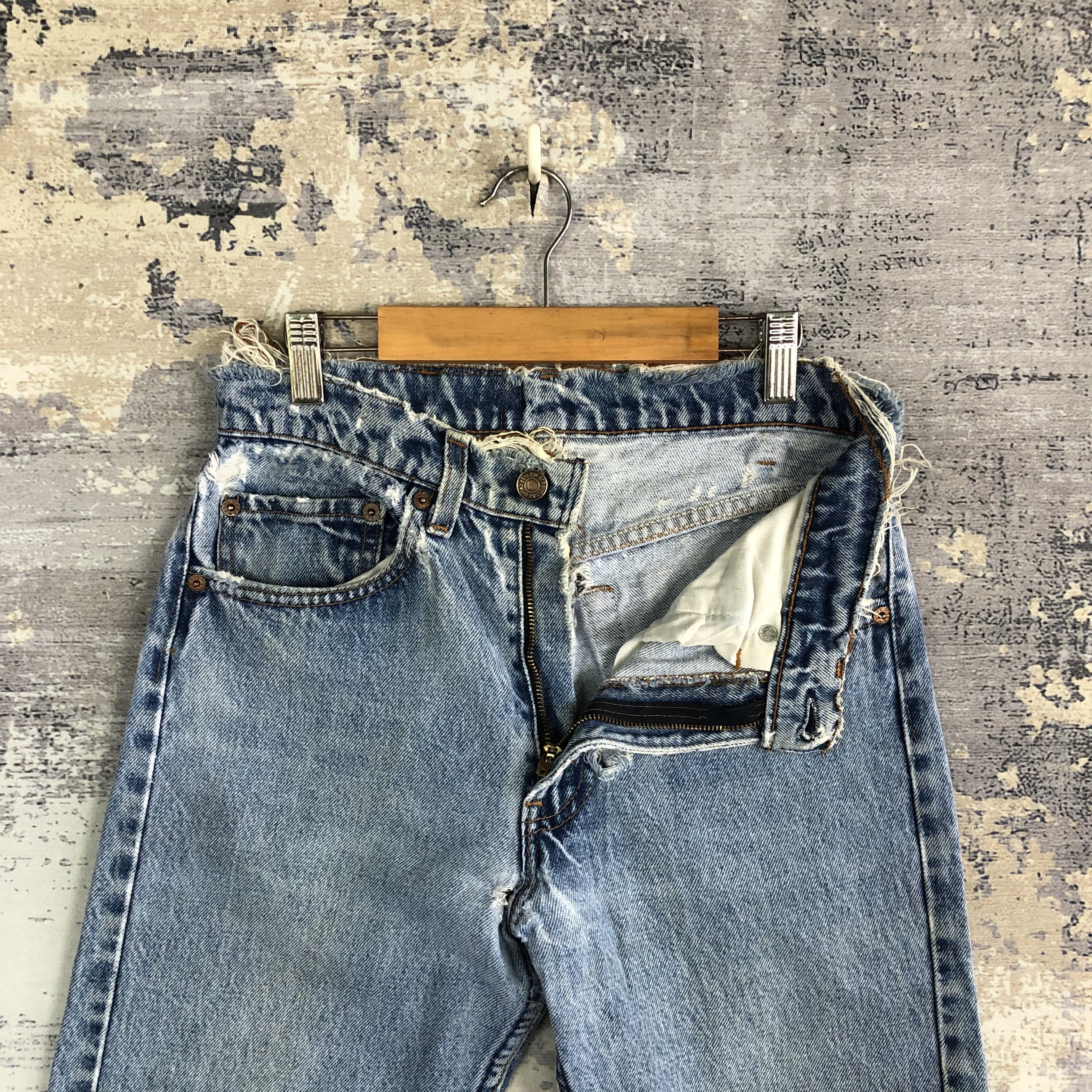 Levi's 80s Levis 505 Stonewash Jeans Distressed Levi's Faded Denim Size 26" / US 2 / IT 38 - 5 Thumbnail