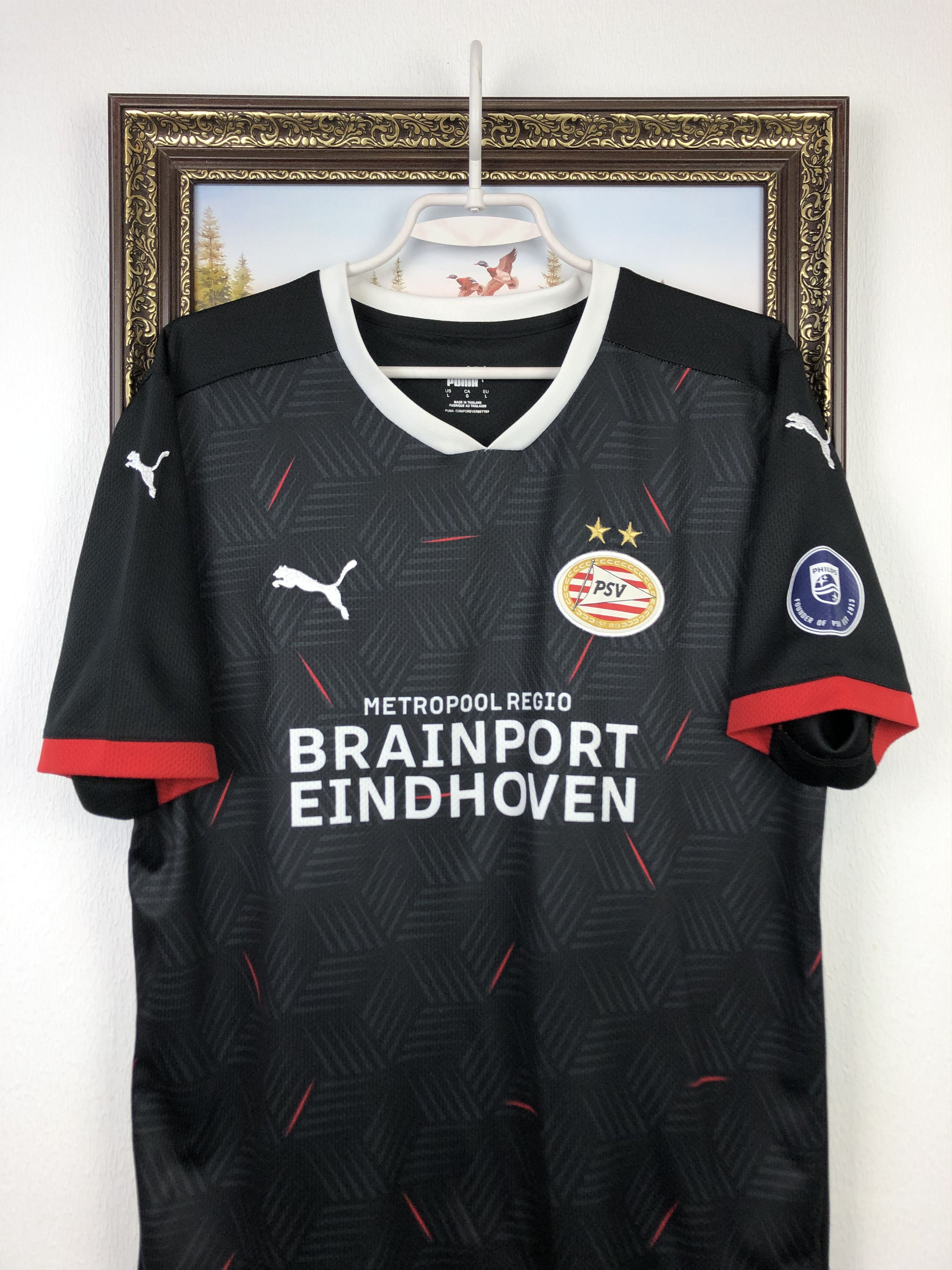 Puma PSV Eindhoven football shirt 2020 Soccer #17 Richard Jersey Size US L / EU 52-54 / 3 - 4 Thumbnail