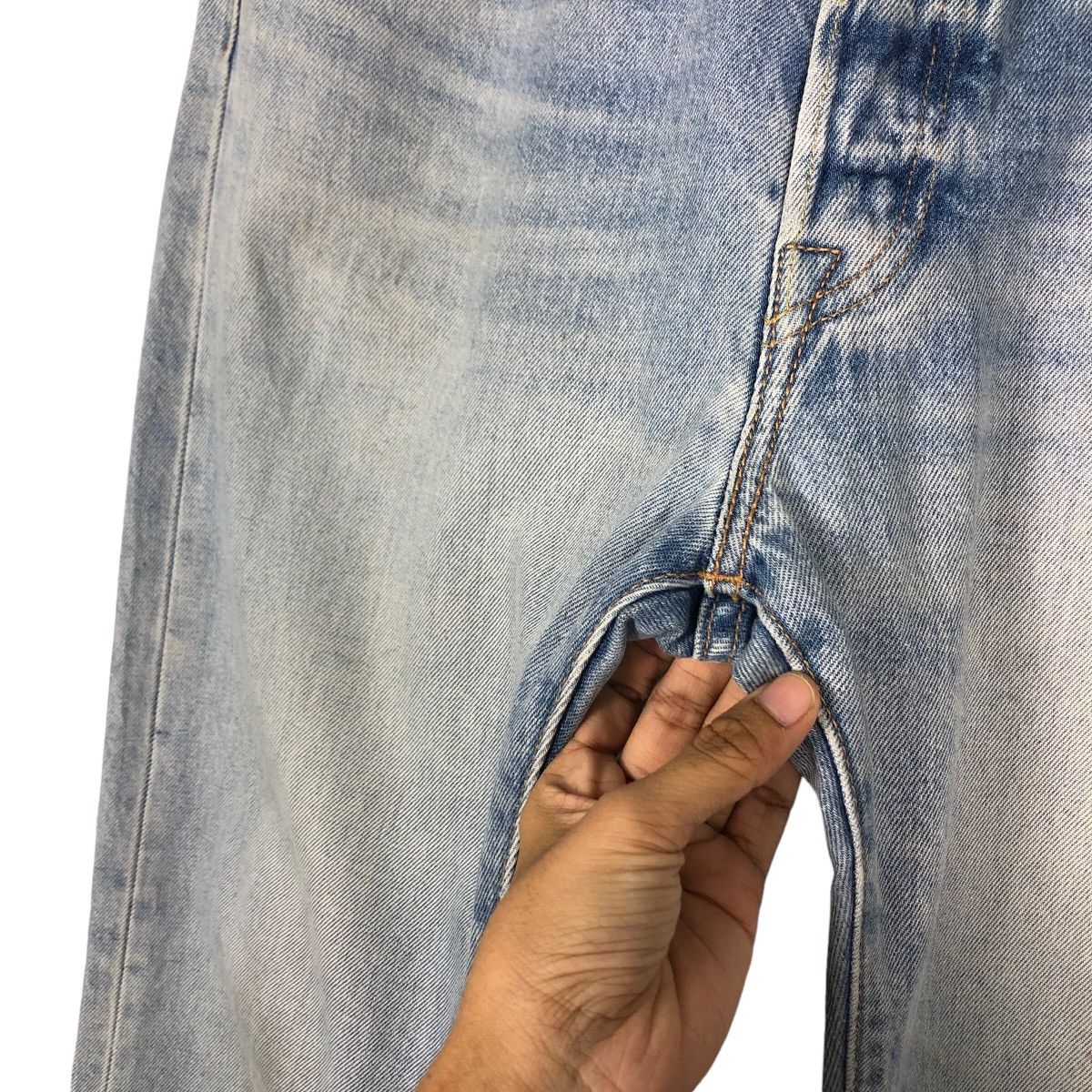 Levi's 🔥VINTGE ACID WASH DESIGN DENIM JEANS LEVI’S 501 Size US 32 / EU 48 - 15 Thumbnail