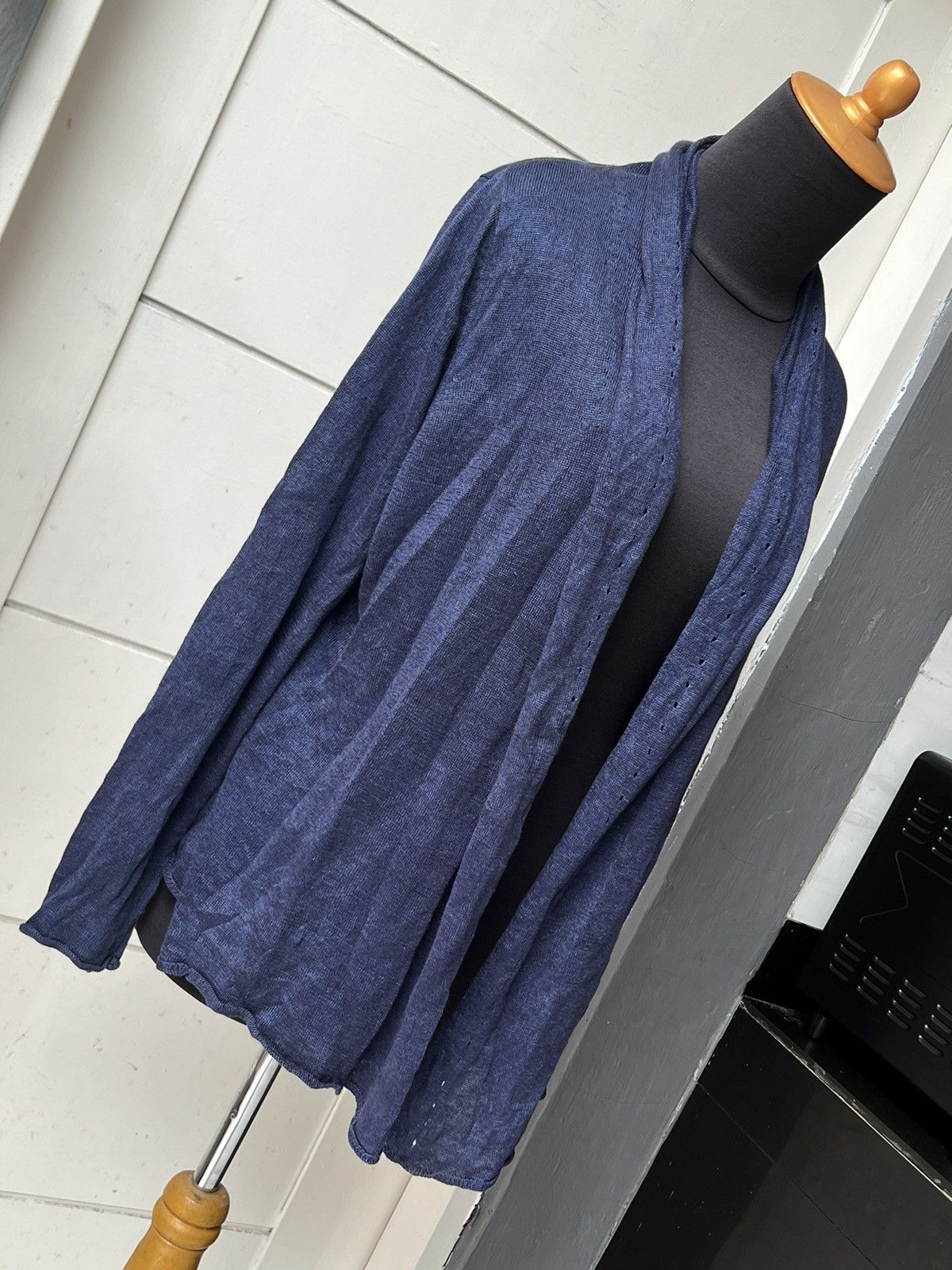Yohji Yamamoto Y'S FOR LIVING Yohji Yamamoto Blue Cardigan Size US L / EU 52-54 / 3 - 16 Thumbnail