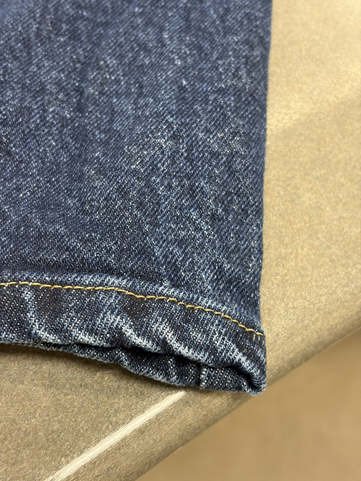 Wrangler Wrangler Jeans Mens 38x30 Dark Wash Blue Denim Straight Leg Size US 38 / EU 54 - 3 Thumbnail
