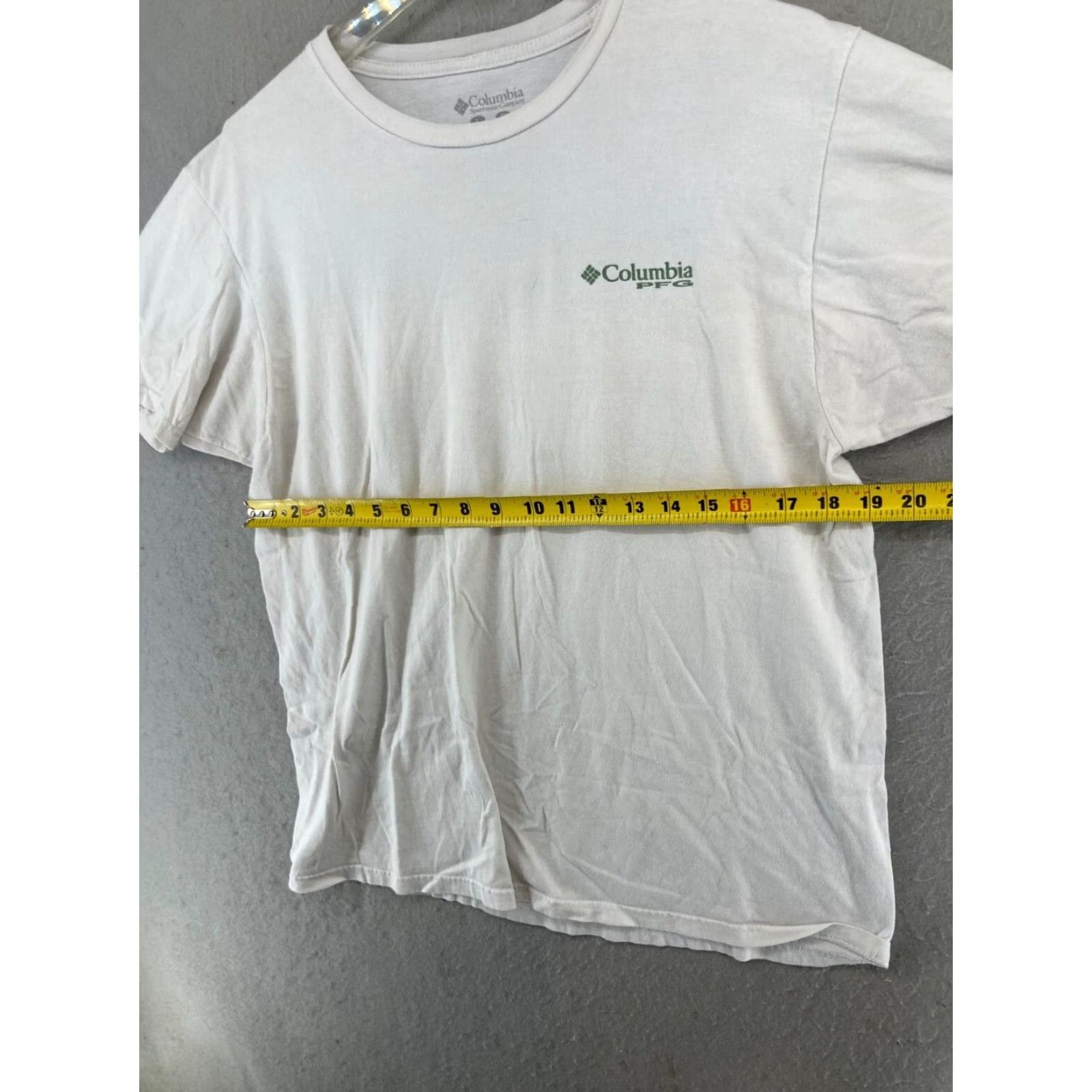 Vintage Columbia PFG Outdoor Fishing T-Shirt Large White Graphic Print Short Sleeve Mens Size US L / EU 52-54 / 3 - 3 Thumbnail