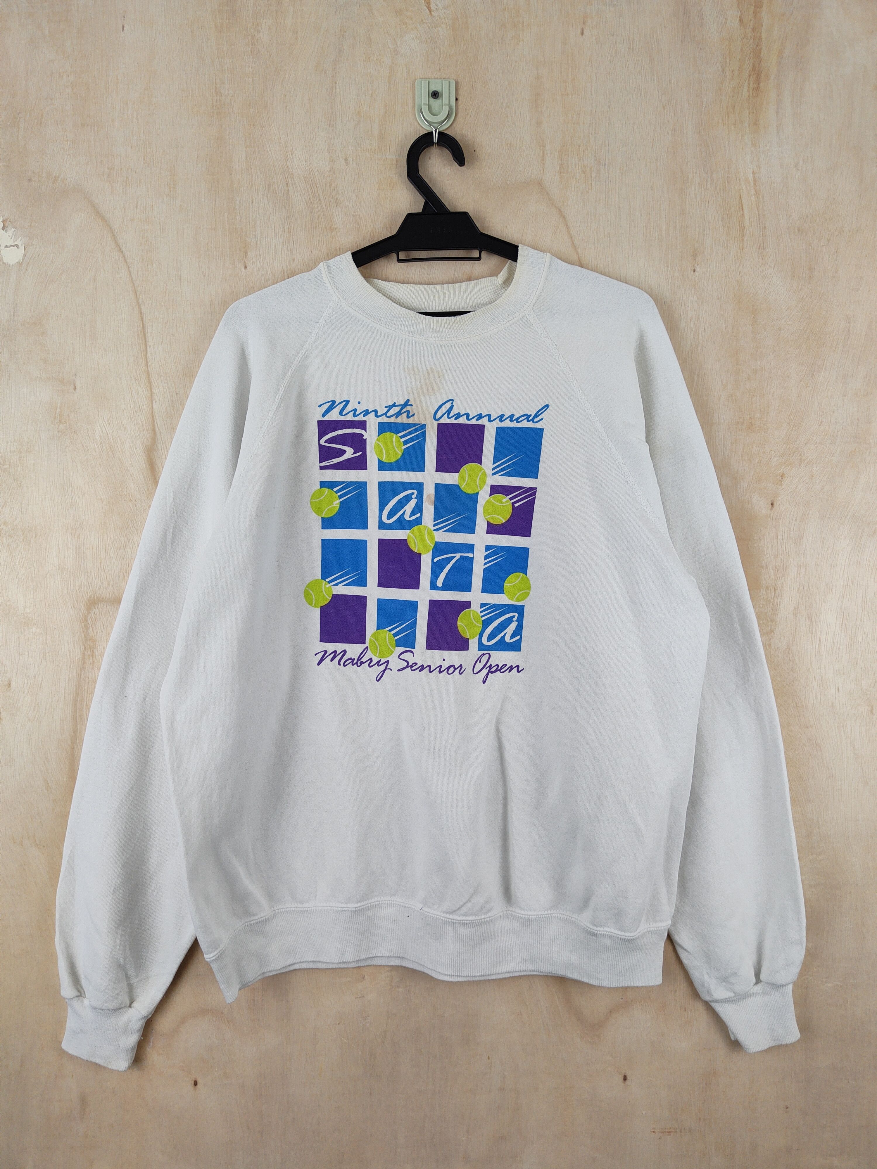 Vintage Hanes vintage White Sweatshirts #S2464 Size US XL / EU 56 / 4 - 1 Thumbnail