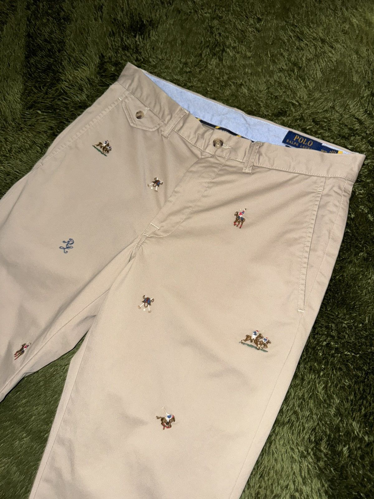 Polo Ralph Lauren [31x32] Polo Ralph Lauren Over Embroidered Logo Chino Pants Size US 31 - 2 Thumbnail