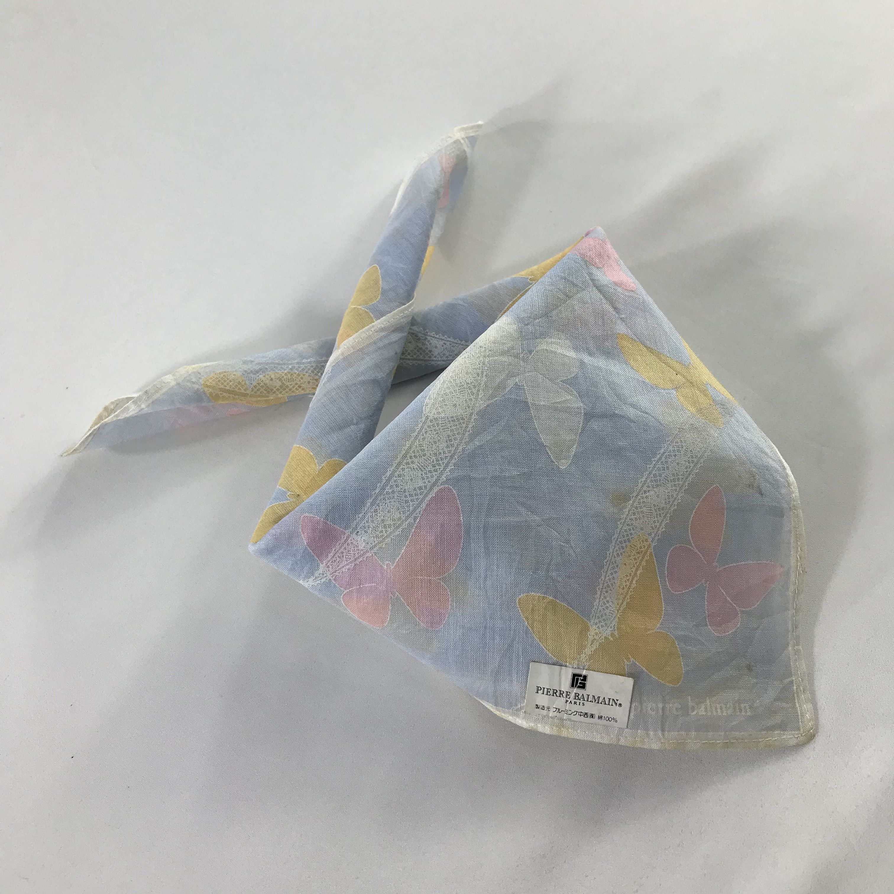Pierre Balmain × Vintage Pierre Balmain Bandana / Handkerchief / Neckerchief - S1174 Size ONE SIZE - 4 Thumbnail