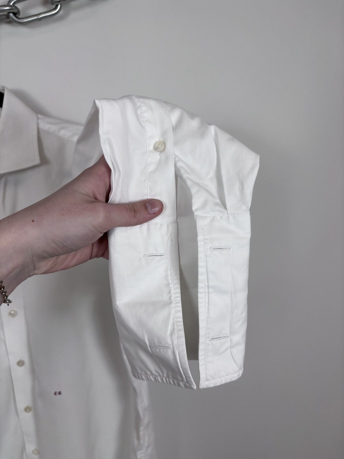 Other Emanuel Berg Men’s White Dress Button Up Shirt French Cuff Size US XL / EU 56 / 4 - 9 Thumbnail