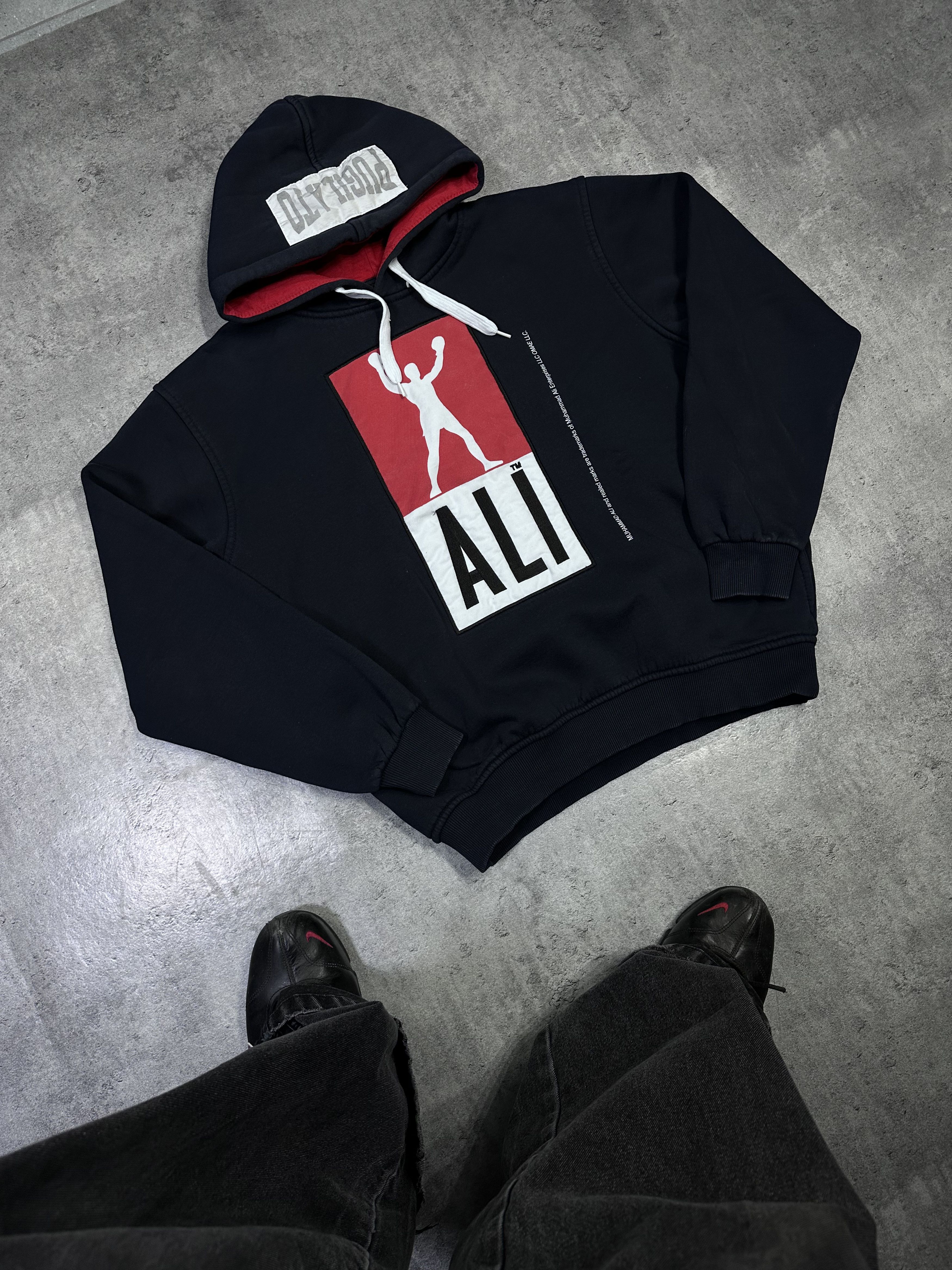 Vintage muhammad ali dolce gabbana style hoodie navy blue Size US L / EU 52-54 / 3 - 2 Thumbnail