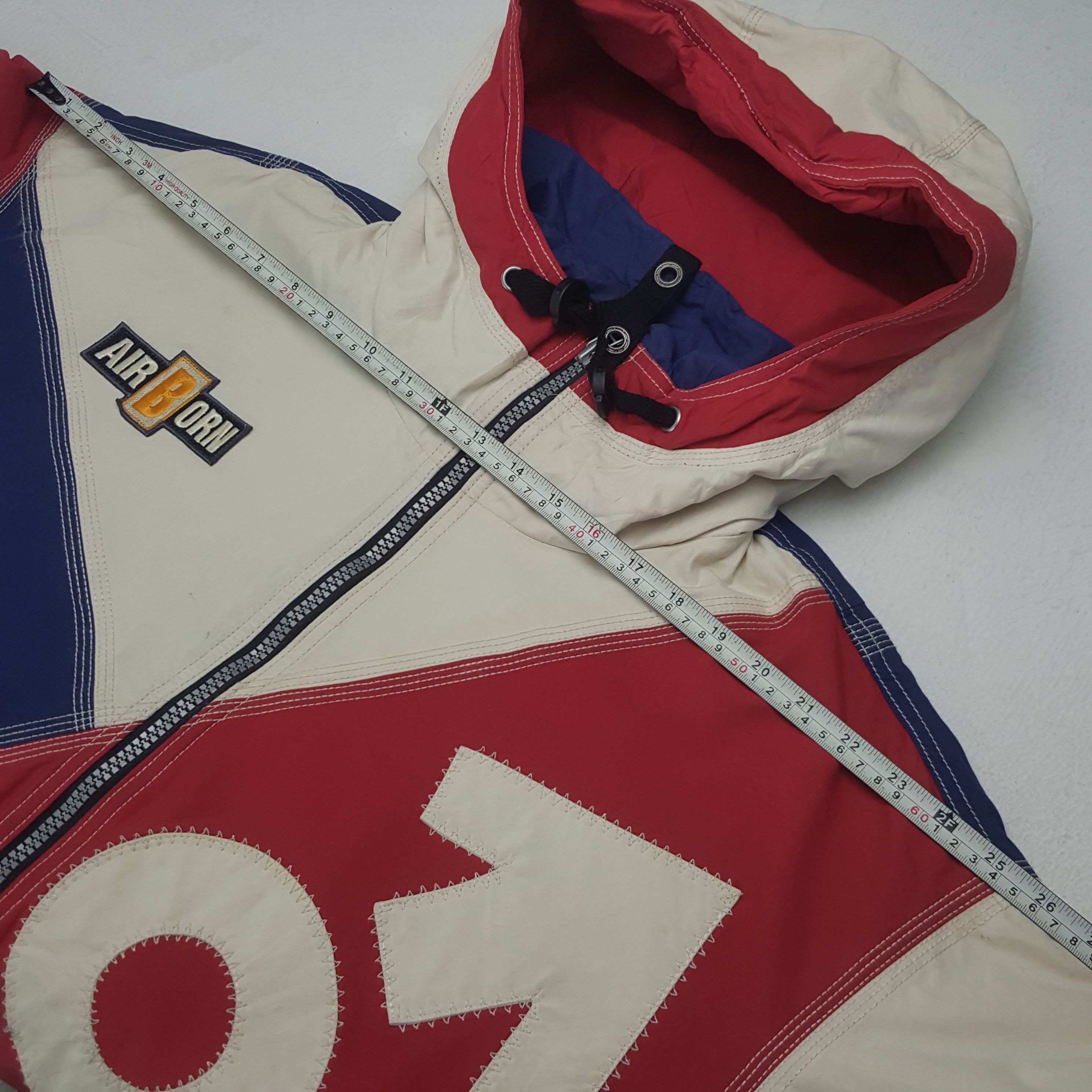 Japanese Brand × Vintage Vintage Air Born Windbreaker Sport Hoodie Jacket Size US M / EU 48-50 / 2 - 9 Thumbnail