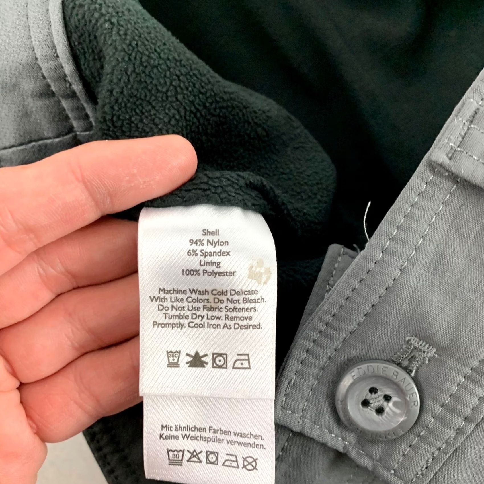 Eddie Bauer Eddie Bauer First Ascent Guide Pants Men 36x34 Gray Fleece Lined Hiking Trekking Size US 36 / EU 52 - 5 Thumbnail