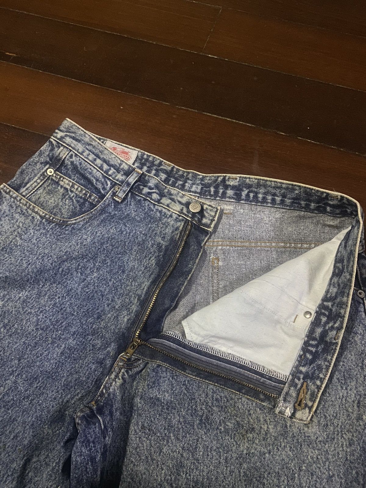 Blue Blue Japan × Designer Fire 🔥 BLUE WAY japan denim stone wash acid wash baggy Size US 38 / EU 54 - 14 Thumbnail