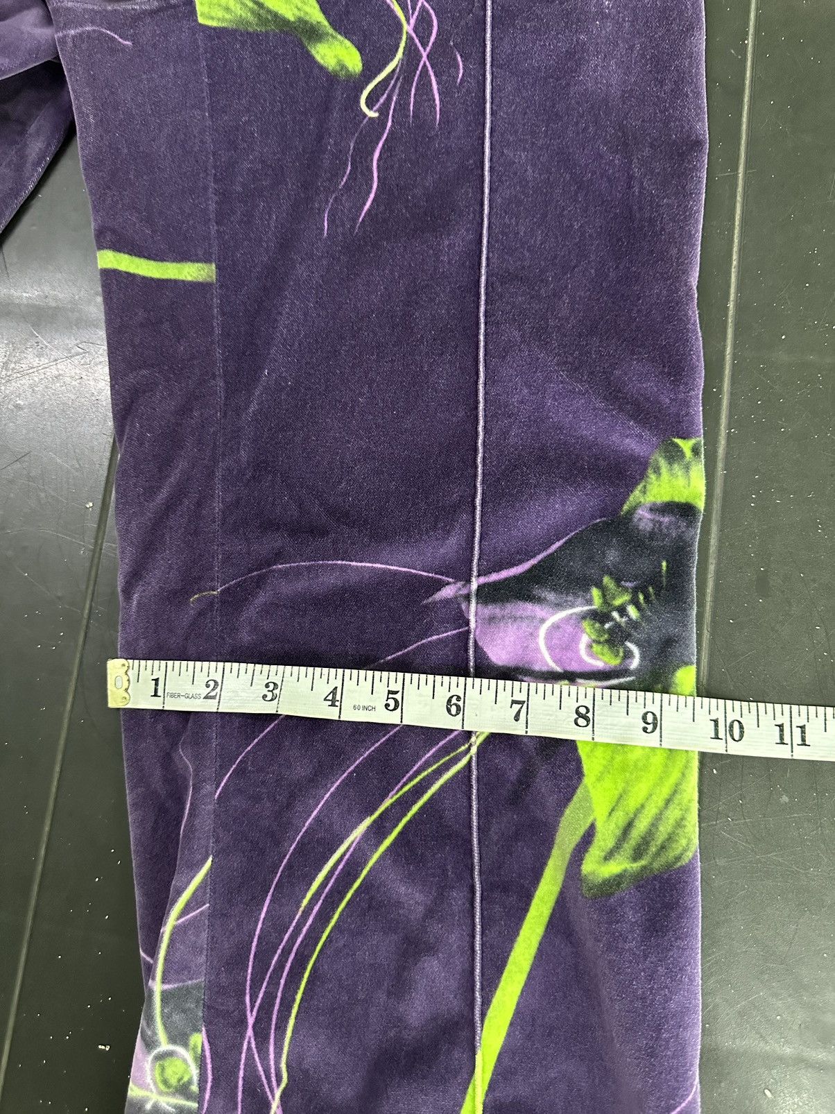 Versace Versus Versace Purple Floral Jeans Couture Size 24" / US 00 / IT 34 - 9 Thumbnail