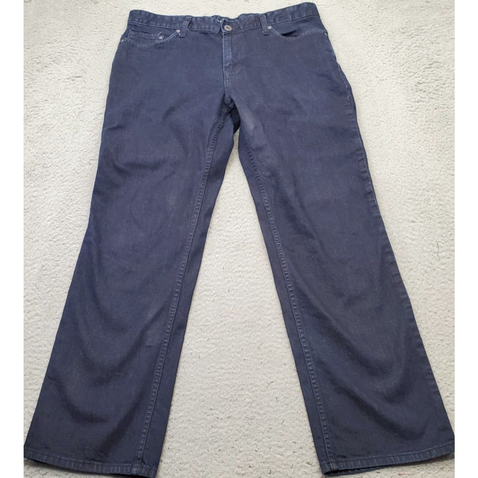 Calvin Klein Calvin Klein Jeans Mens Navy Dark Wash Denim 34x30 Stretch Straight Leg Regular Size Mens Size US 34 / EU 50 - 2 Thumbnail