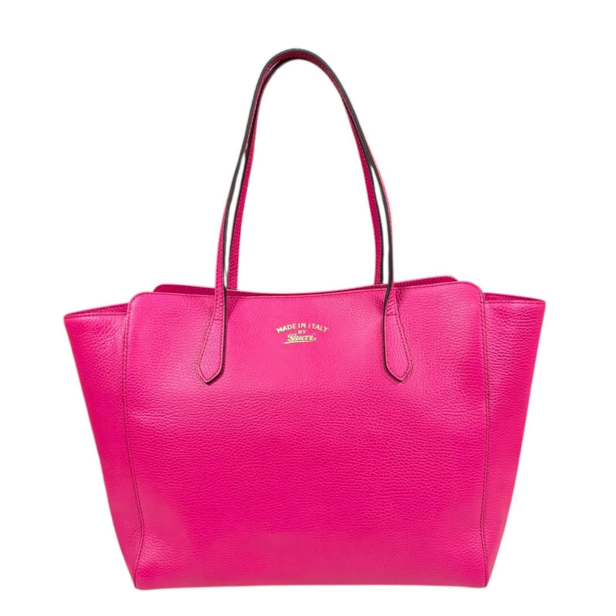 Gucci Swing Tote Bag Leather 354397 Pink Women's GUCCI