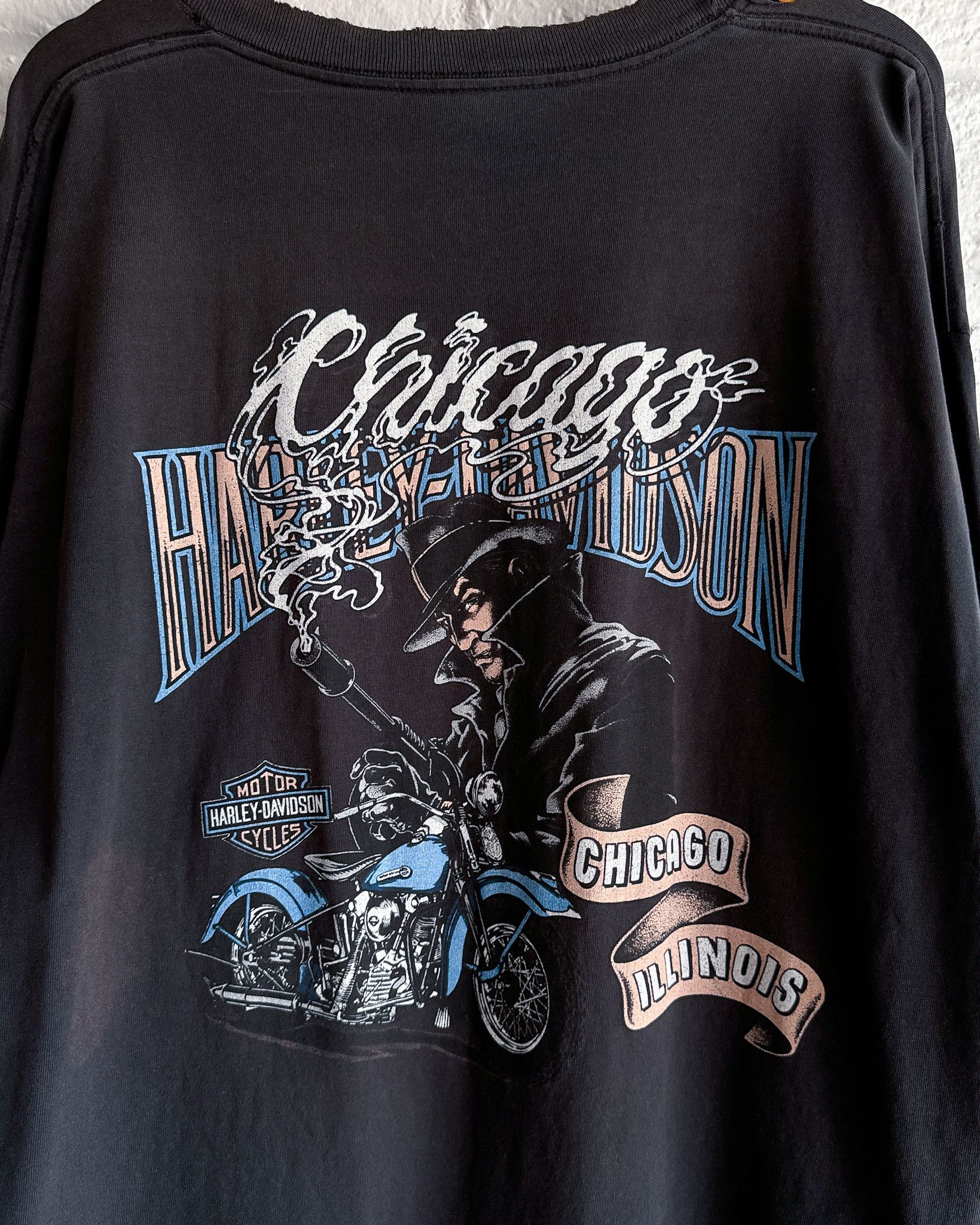 Harley Davidson Thrashed Harley Davidson Lightning Long Sleeve Men's 2XL Size US XL / EU 56 / 4 - 4 Thumbnail