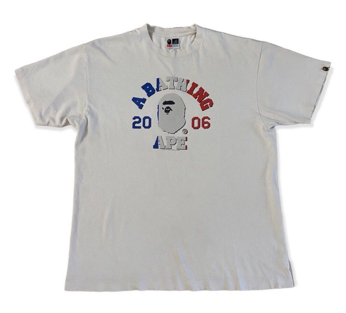 image of Bape x Nigo 2006 World Cup France Tee in White, Men's (Size XL)