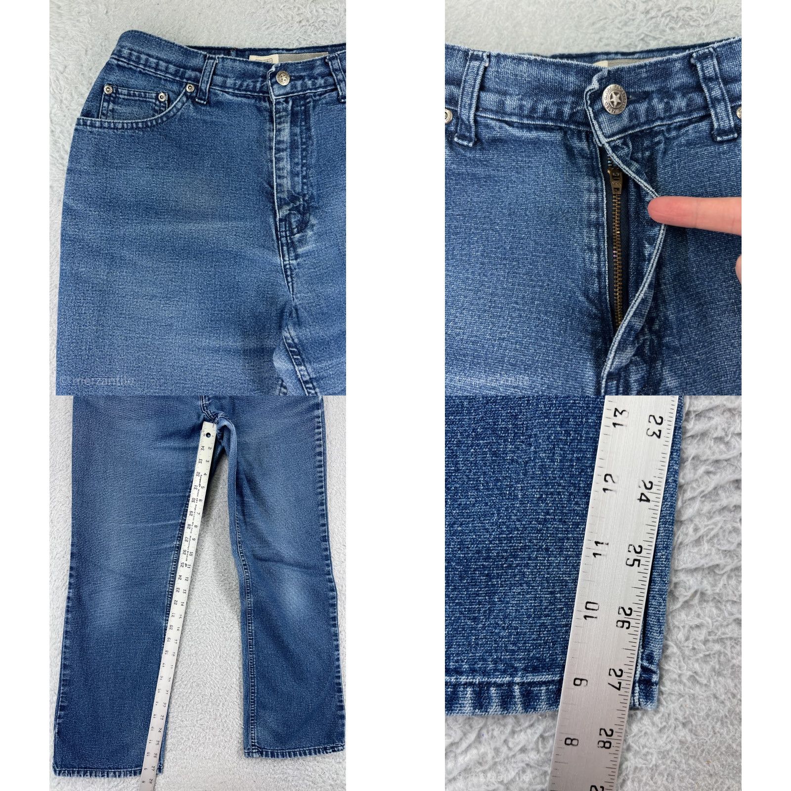 Faded Glory Faded Glory Jeans Womens 10 Denim Blue Bootcut Stretch Regular 5-Pocket Inseam 27.5" Cotton Blend Size 32" / US 10 / IT 46 - 8 Thumbnail