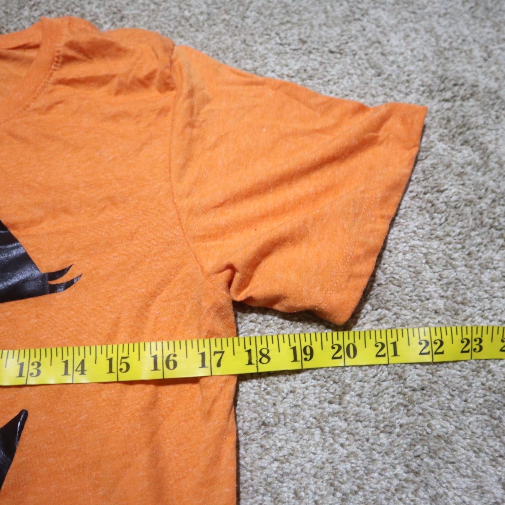 Vintage Halloween Shirt Adult Women's Size L Large Orange Pumpkin Jack-O-Lantern Tee T-Shirt Size L / US 10 / IT 46 - 5 Thumbnail