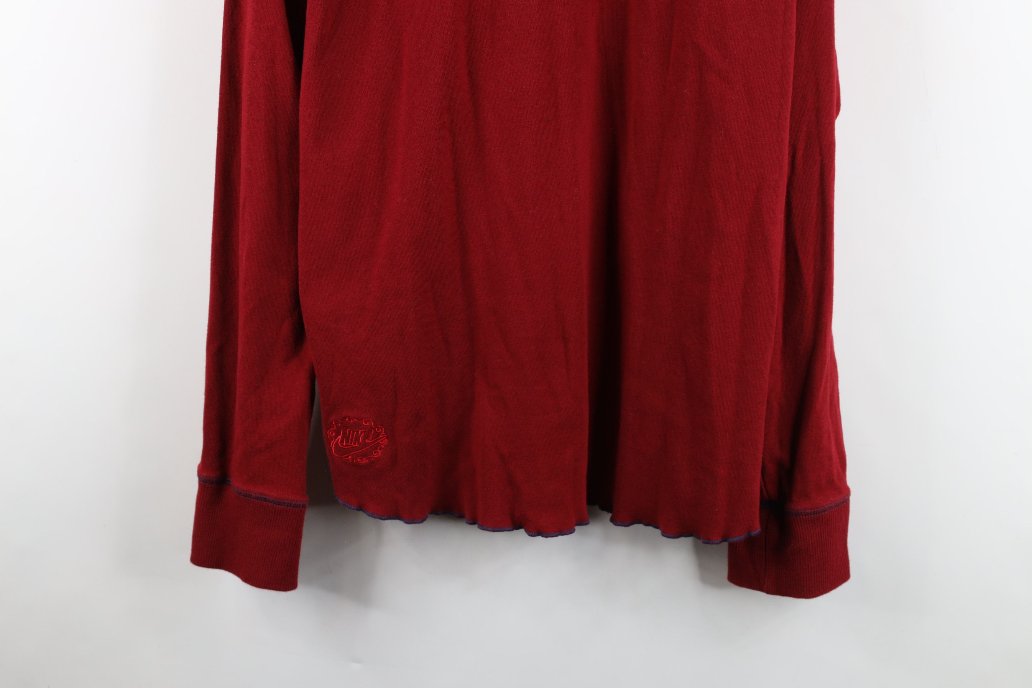 Nike Vintage Y2K Nike Ribbed Knit Long Sleeve Henley T-Shirt Size US L / EU 52-54 / 3 - 3 Thumbnail