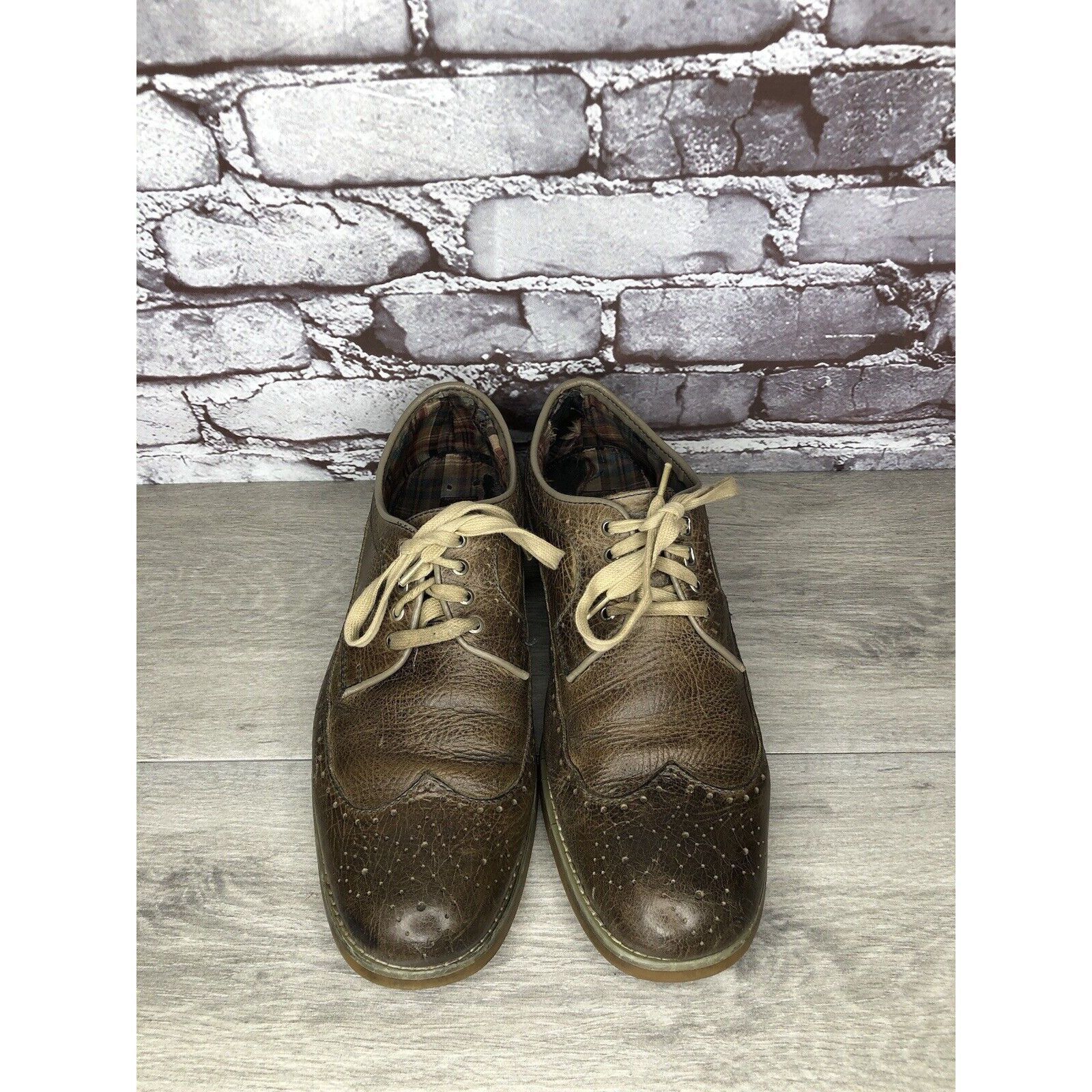Bed Stu Bed Stu Brown Leather Wingtip Oxfords Casual Lace Up Shoes M Size US 9.5 / EU 42-43 - 20 Thumbnail