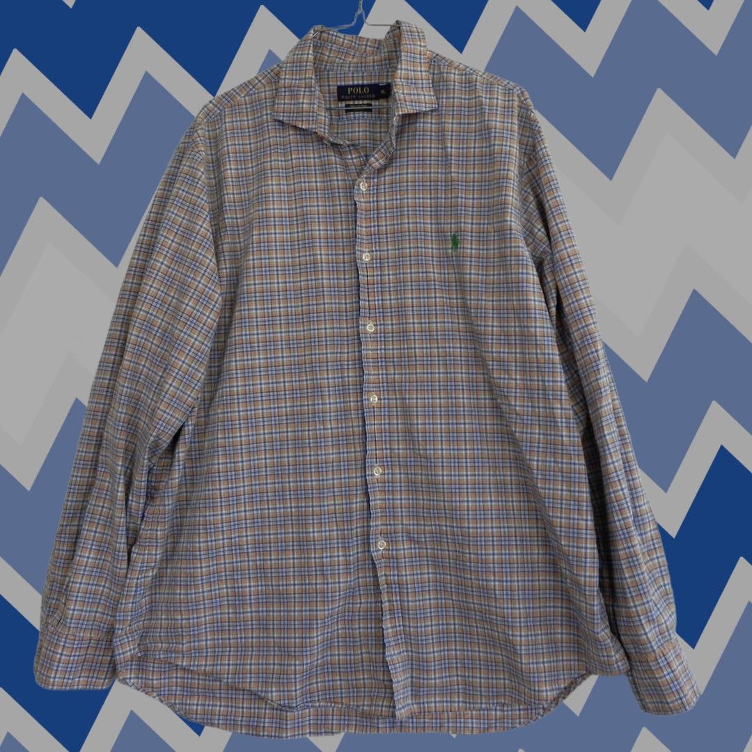 Polo Ralph Lauren Polo Ralph Lauren Shirt Mens XL Stretch Button Up Plaid Long Sleeve Polo Ralph Lauren Shirt XL Stretch Button-Up Plaid Long Sleeve Mens Size US XL / EU 56 / 4 - 1 Thumbnail